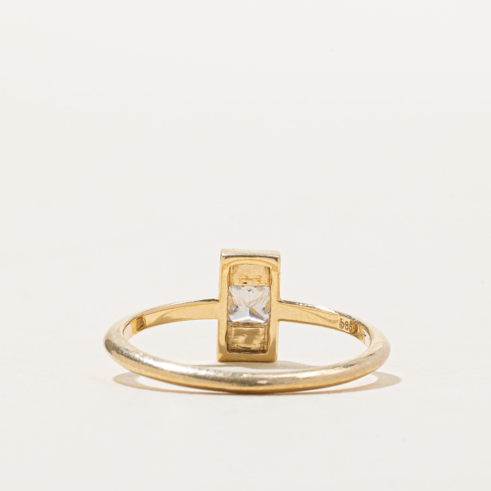 GIA Certified Princess Cut Diamond Ring | 0.31ctw | SZ 7
