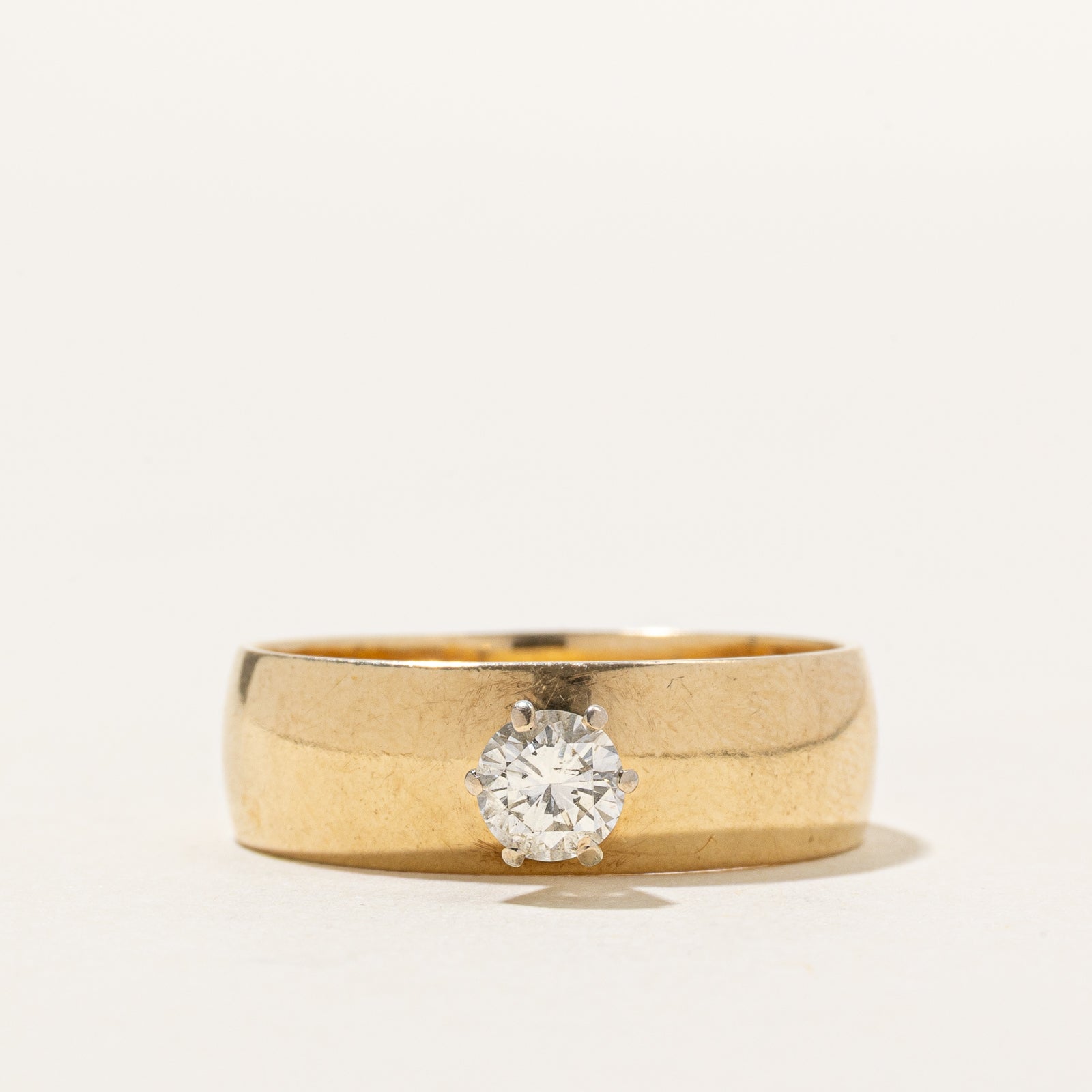 Solitaire High Set Diamond Band | 0.35ct | SZ 8.75