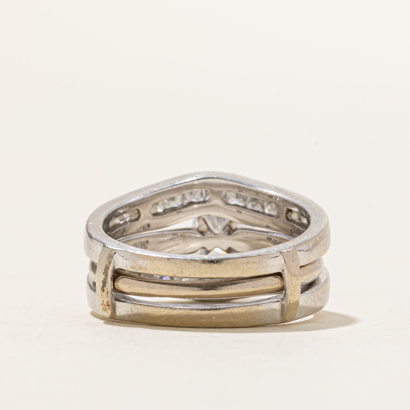Round Brilliant Diamond Wedding Ring Set | 1.46ctw | SZ 7