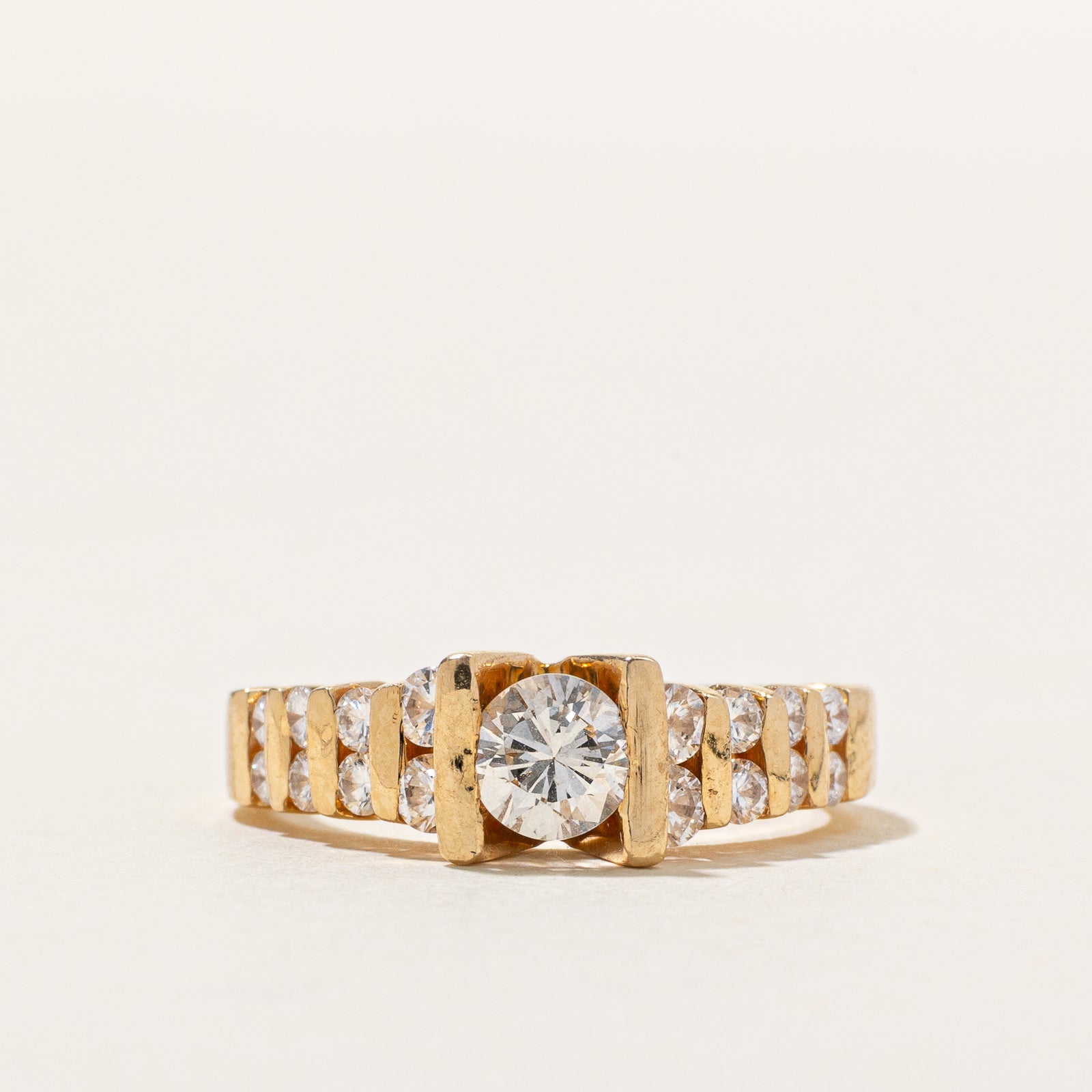 Channel Set Diamond Engagement Ring | 0.75ctw | SZ 5