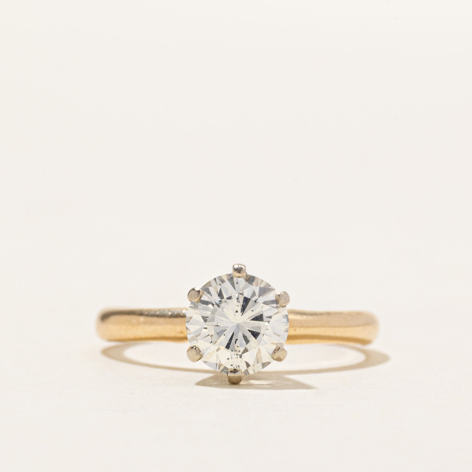 Solitaire Six Prong Diamond Engagement Ring | 1.00ct SI2/I1 J/K | SZ 6