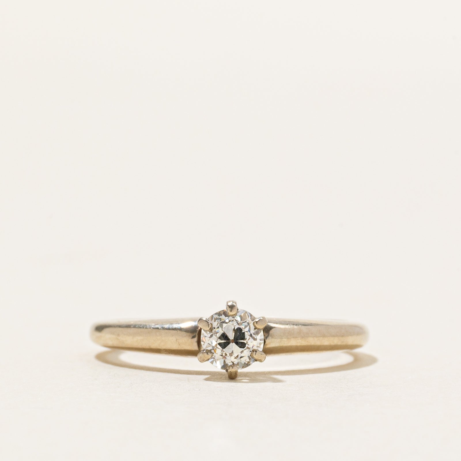 Old European Cut Six Prong Diamond Ring | 0.36ct | SZ 5