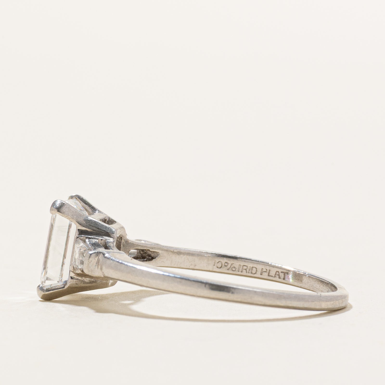 Emerald Cut Diamond Wedding Ring Set | 2.52ctw VVS2 E | SZ 9.5