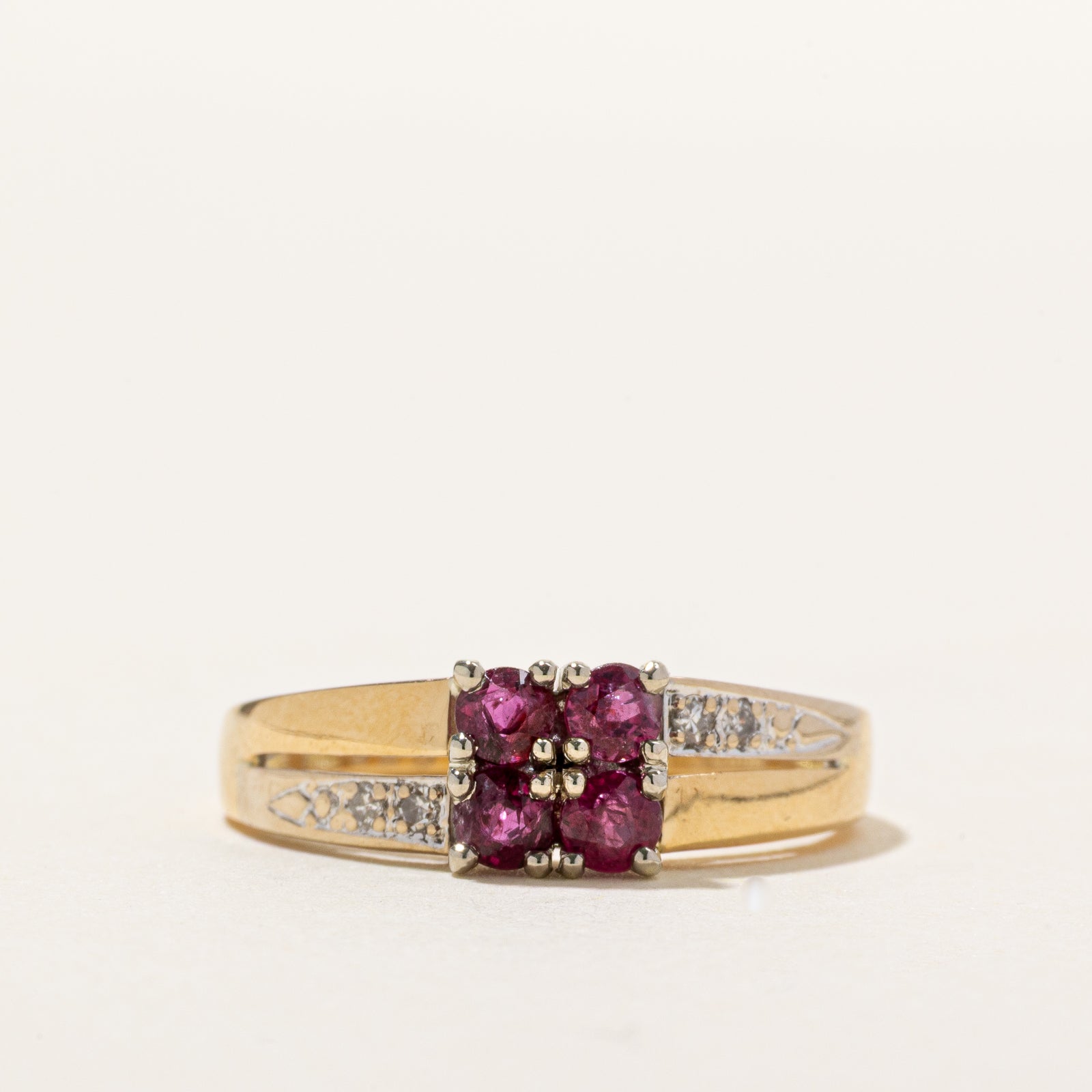 Birmingham Ruby & Diamond Ring | 0.50ctw, 0.04ctw | SZ 7.5