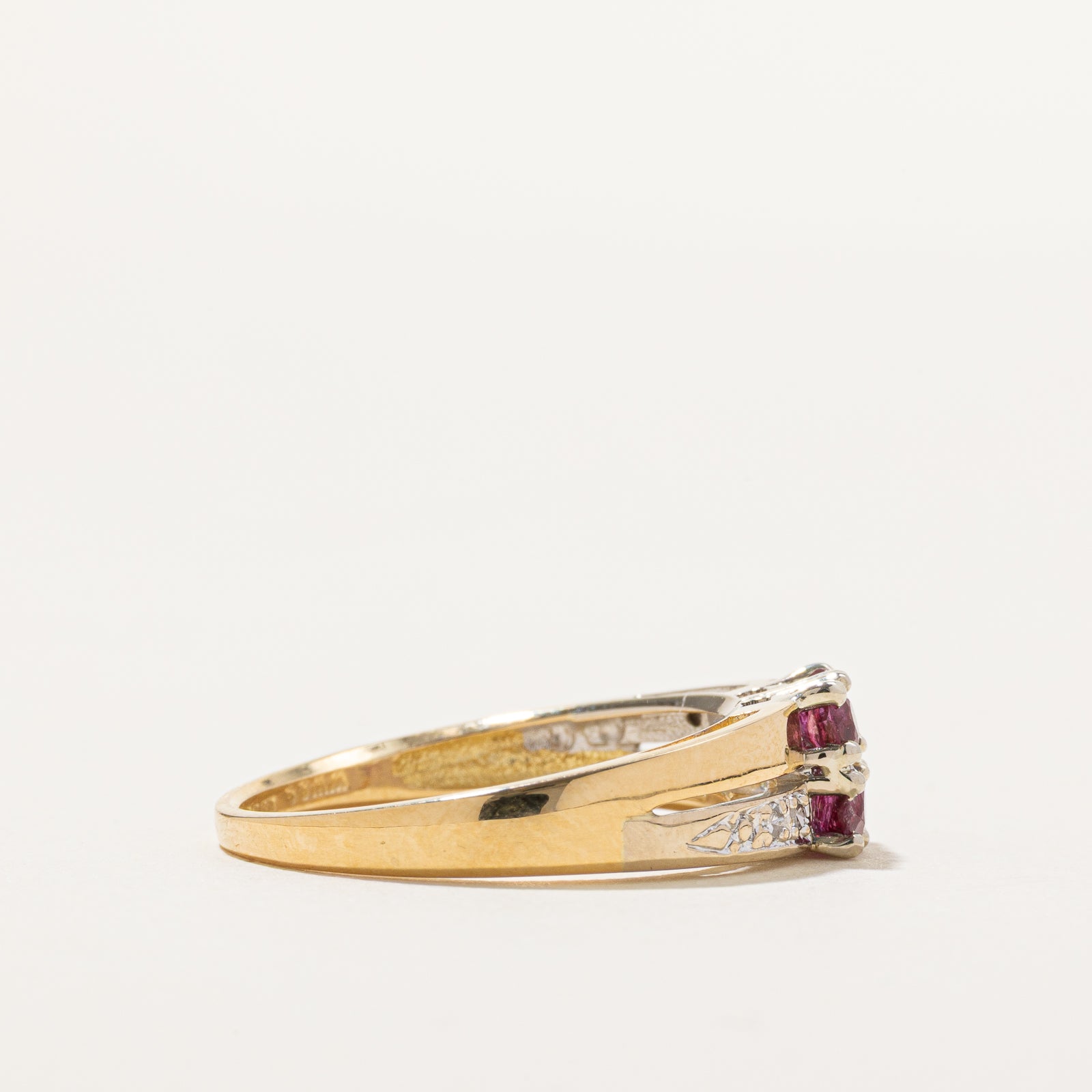 Birmingham Ruby & Diamond Ring | 0.50ctw, 0.04ctw | SZ 7.5
