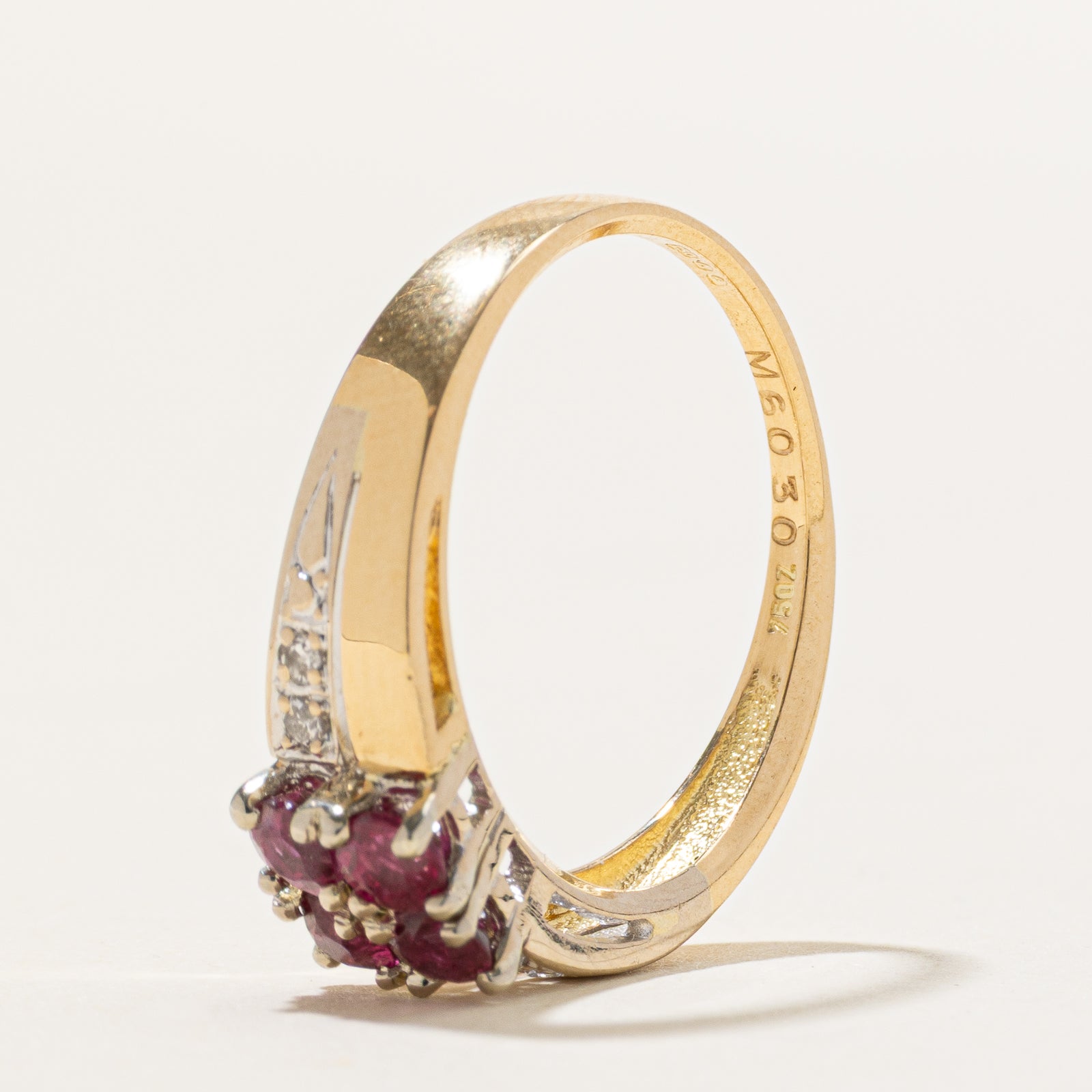 Birmingham Ruby & Diamond Ring | 0.50ctw, 0.04ctw | SZ 7.5
