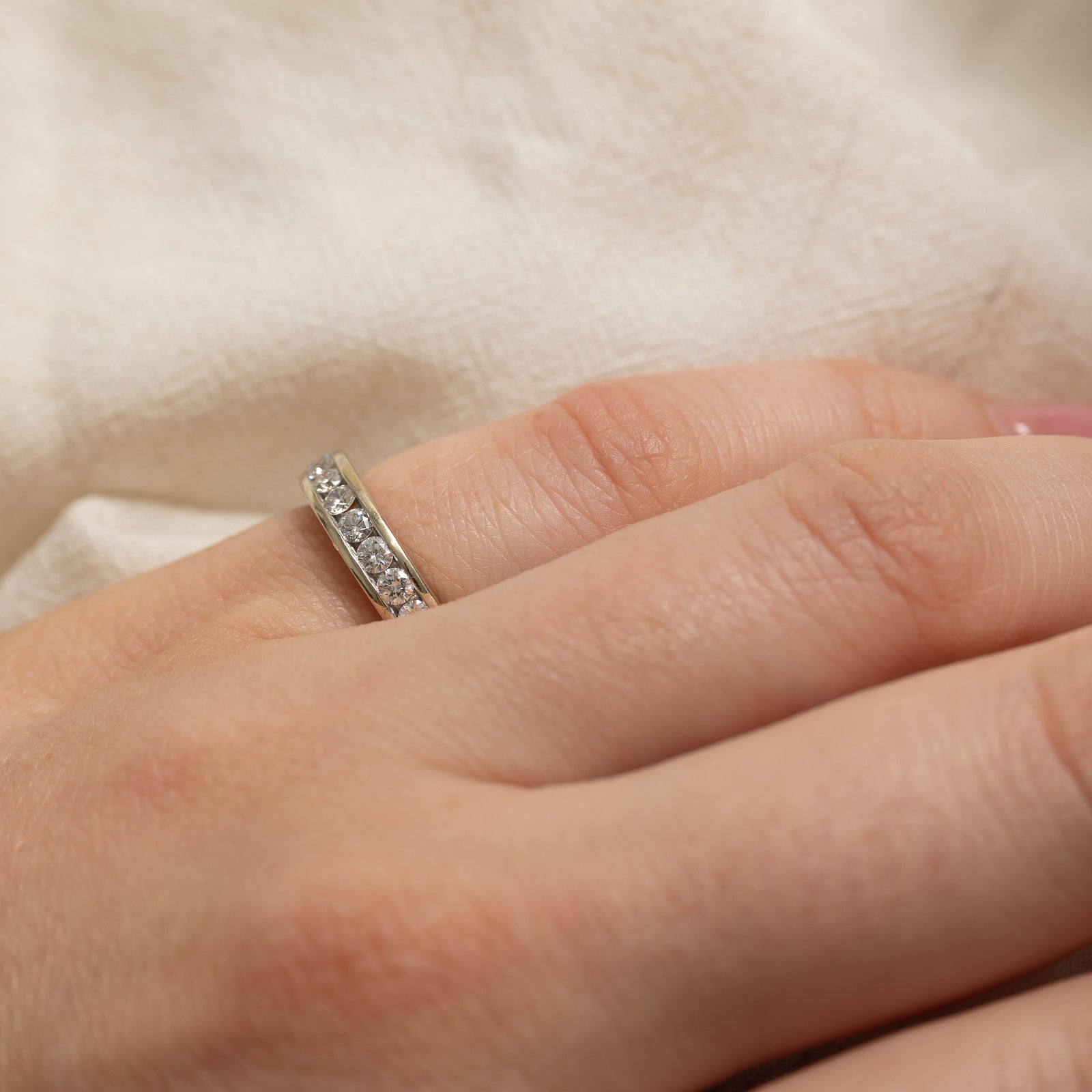 14K Semi Eternity Channel Set Diamond Ring | 0.53ctw | SZ 4
