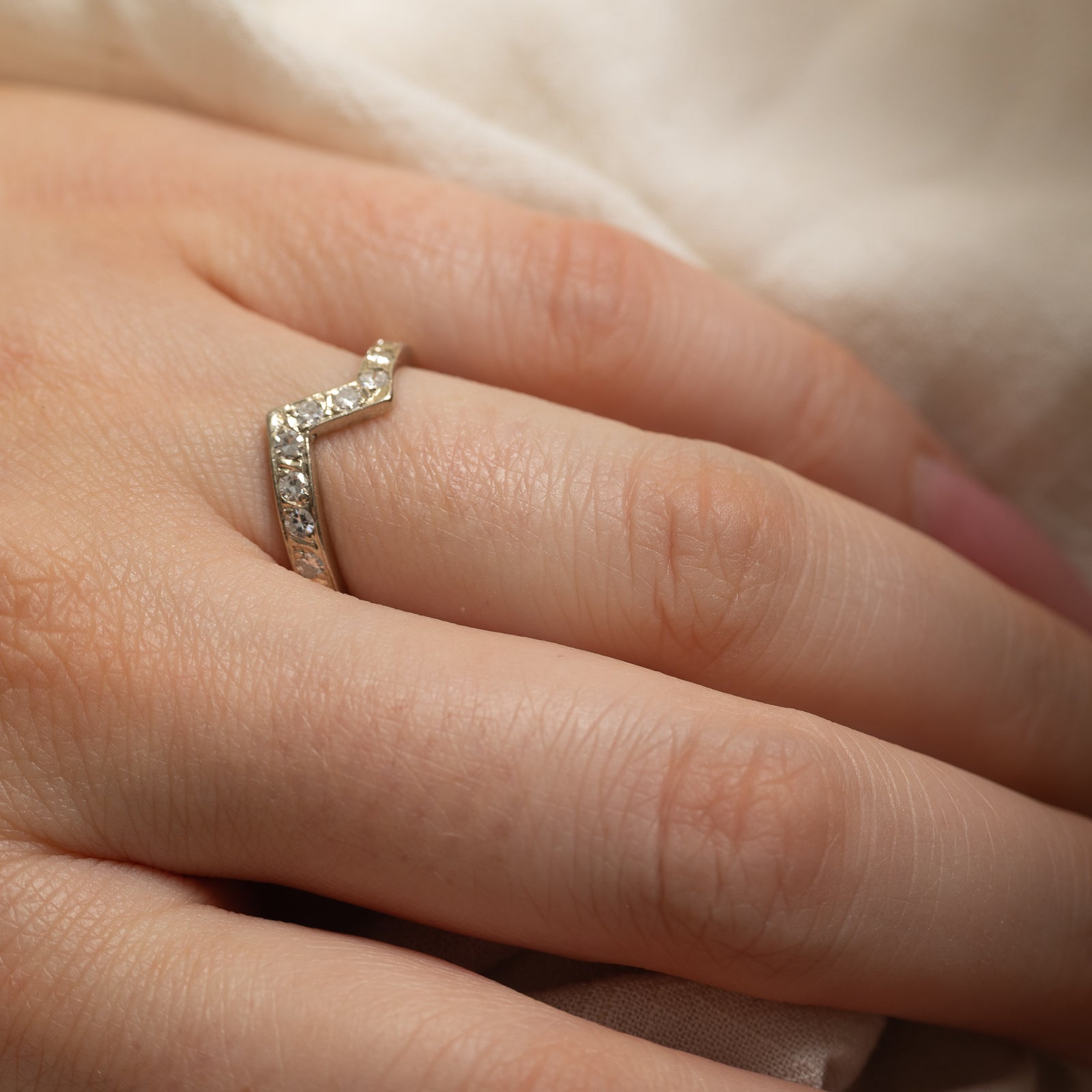 10K Diamond Zigzag Ring | 0.31ctw | SZ 6.25