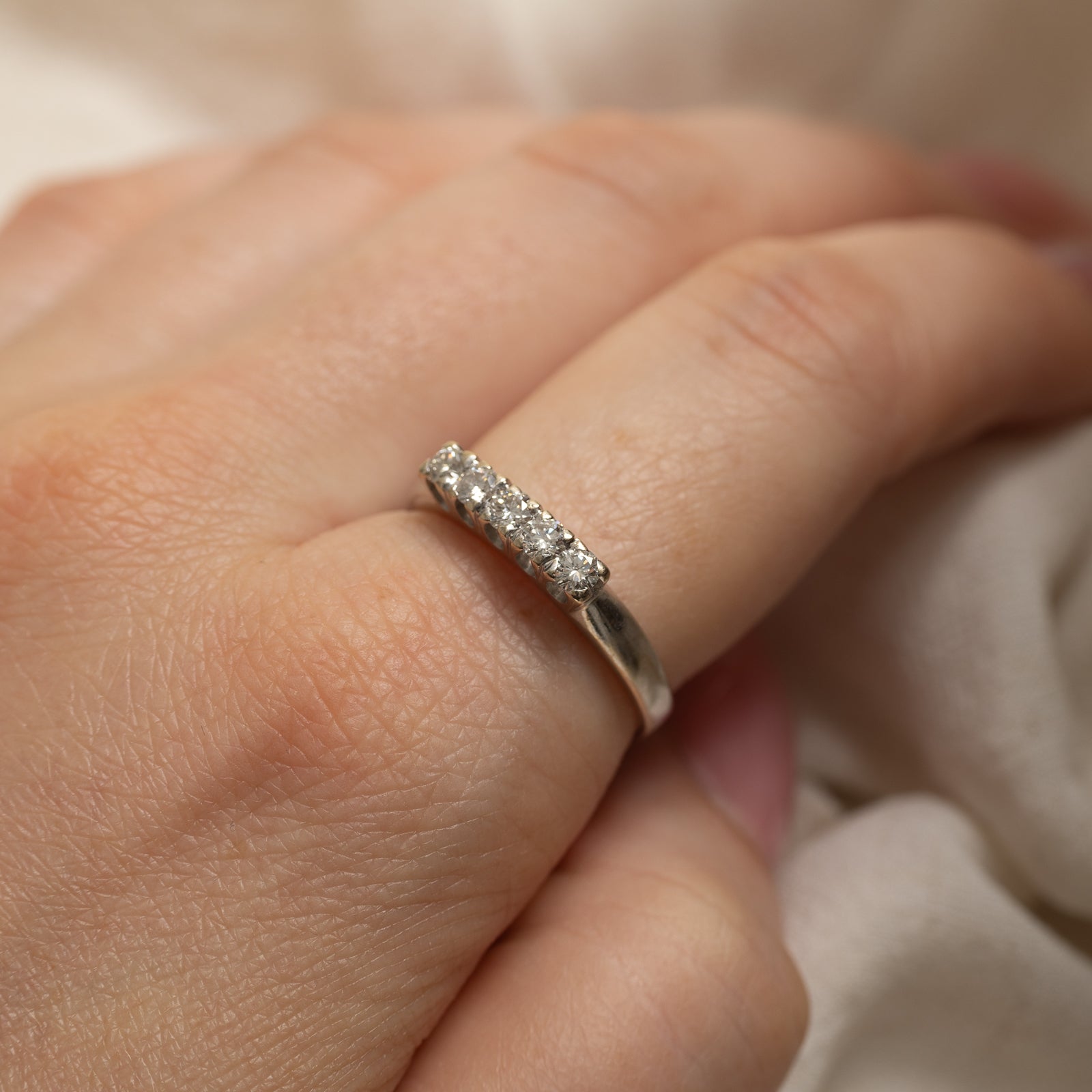 18K Five Stone Diamond Ring | 0.41ctw | SZ 8.75