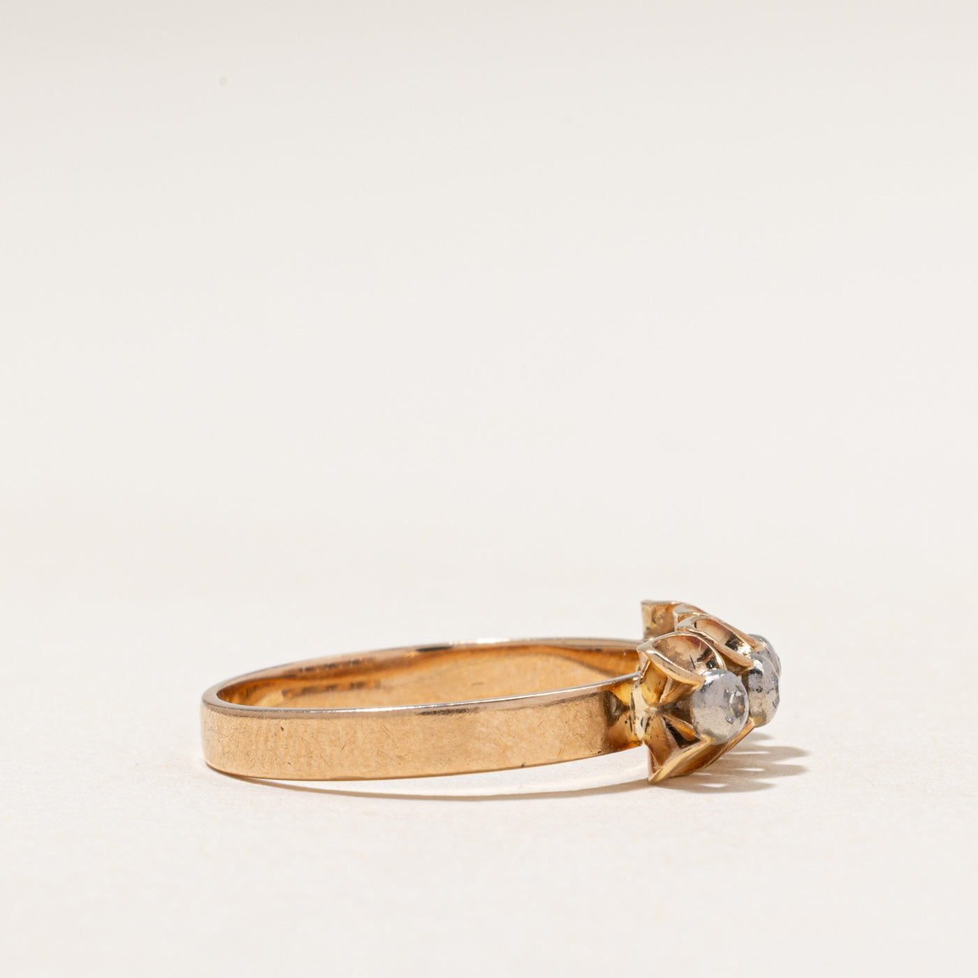 Four Stone Diamond Bow Ring | 0.07ctw | SZ 7.5