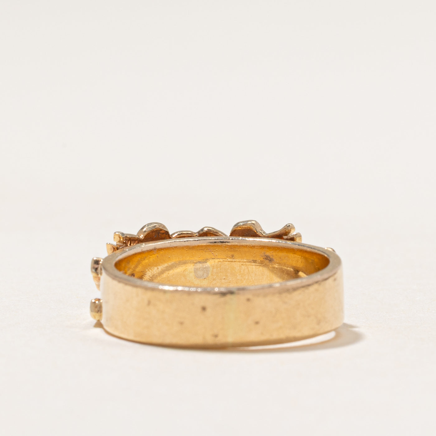 14k Solitaire Diamond Angel Ring | 0.05ct | SZ 5