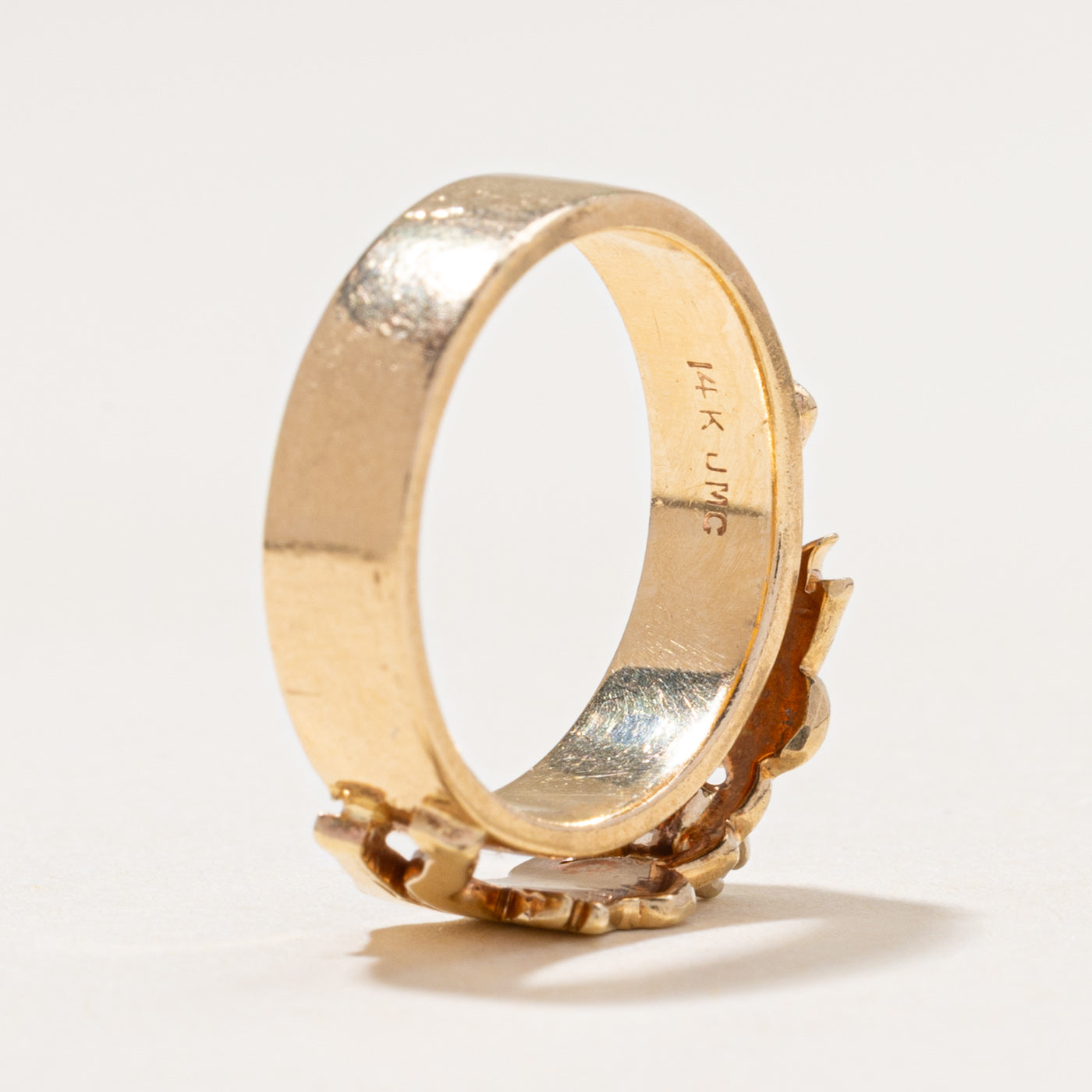 14k Solitaire Diamond Angel Ring | 0.05ct | SZ 5