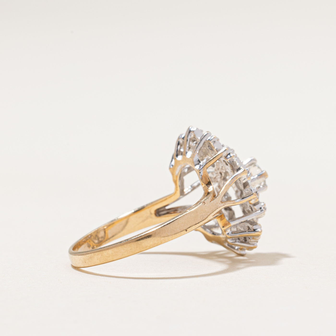 Diamond Cluster Cocktail Ring | 0.33ctw | SZ 6.25