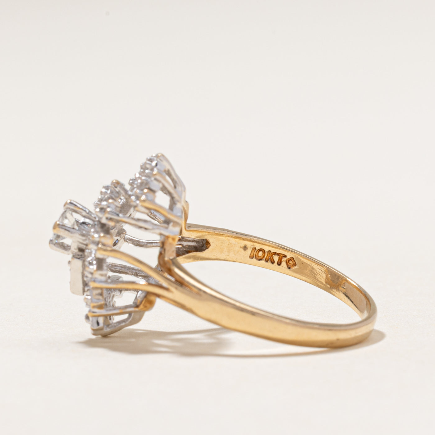 Diamond Cluster Cocktail Ring | 0.33ctw | SZ 6.25