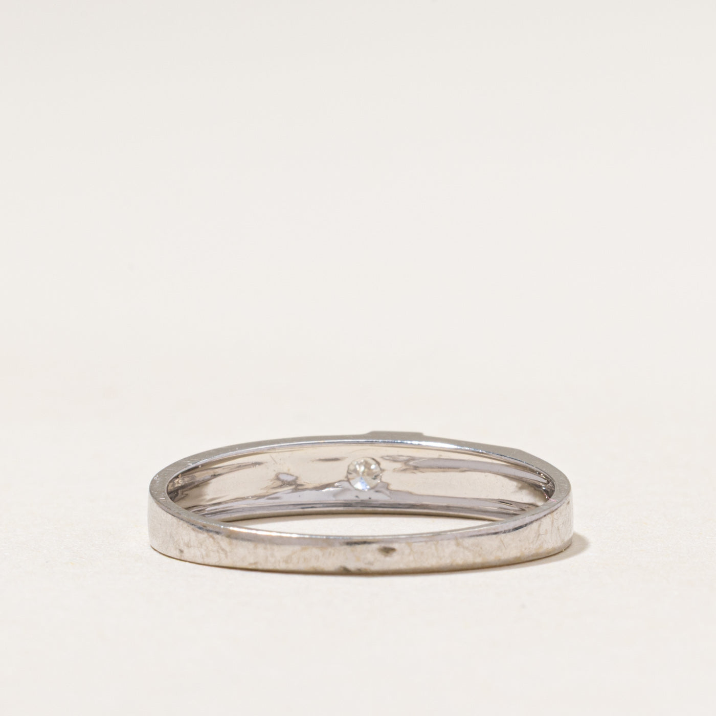 Solitaire Diamond Geometric Ring | 0.09ct | SZ 8