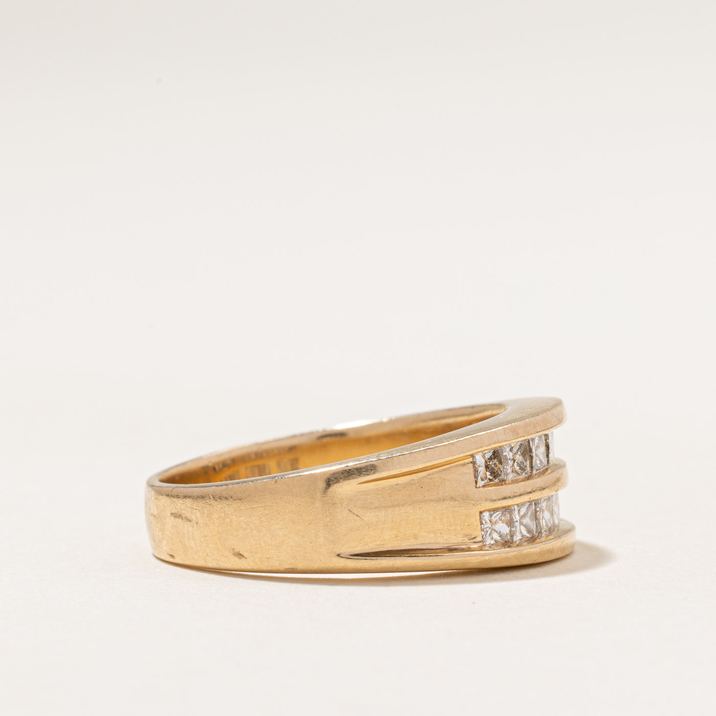 Channel Set Double Row Diamond Ring | 1.20ctw | SZ 10