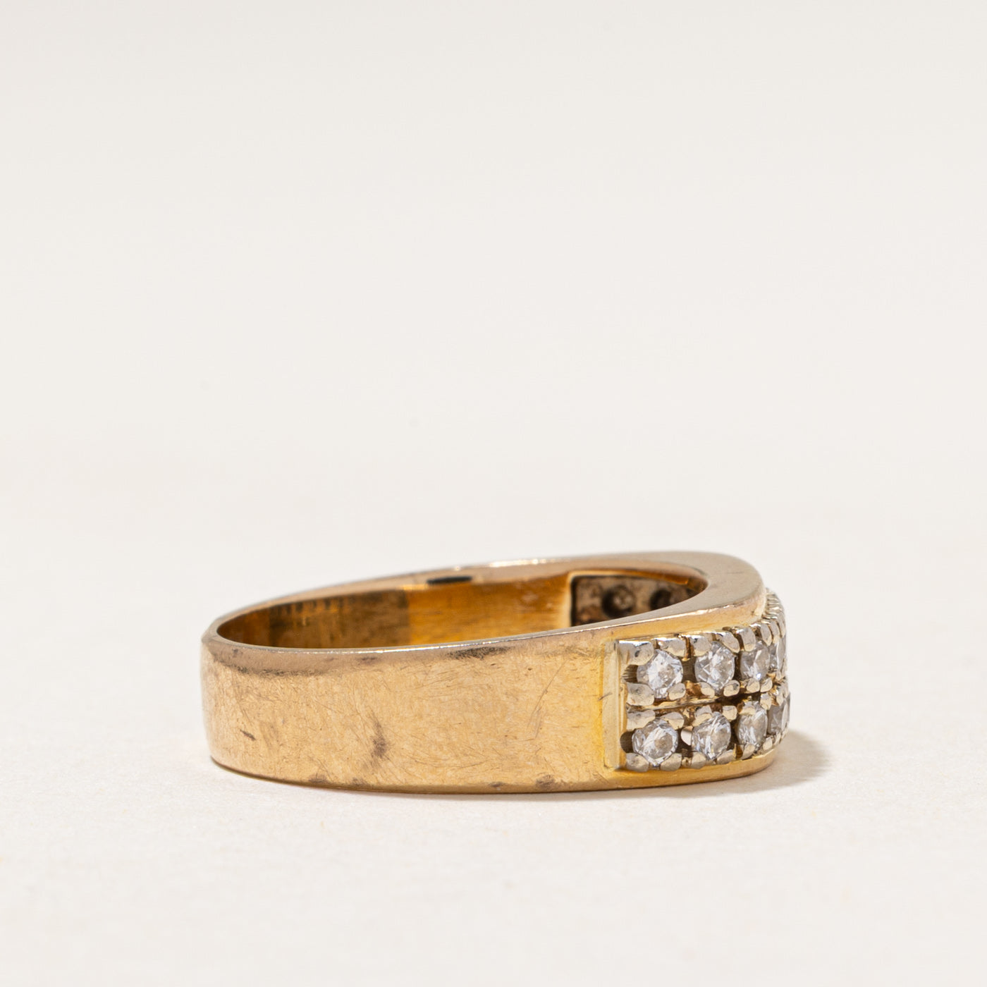 18k Double Row Diamond Ring | 0.55ctw | SZ 6