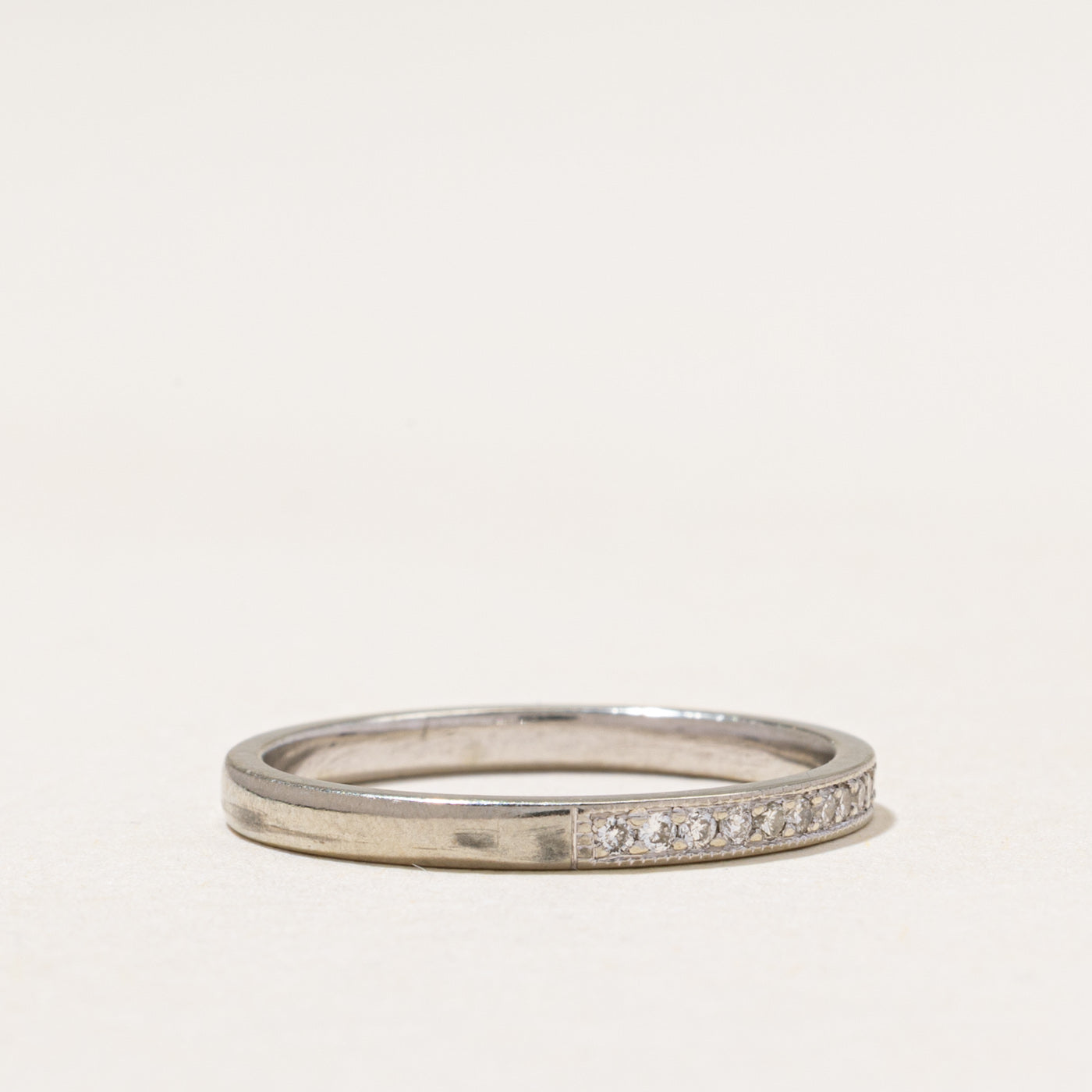 19k Semi Eternity Diamond Band | 0.24ctw | 1.95mm | SZ 6.5