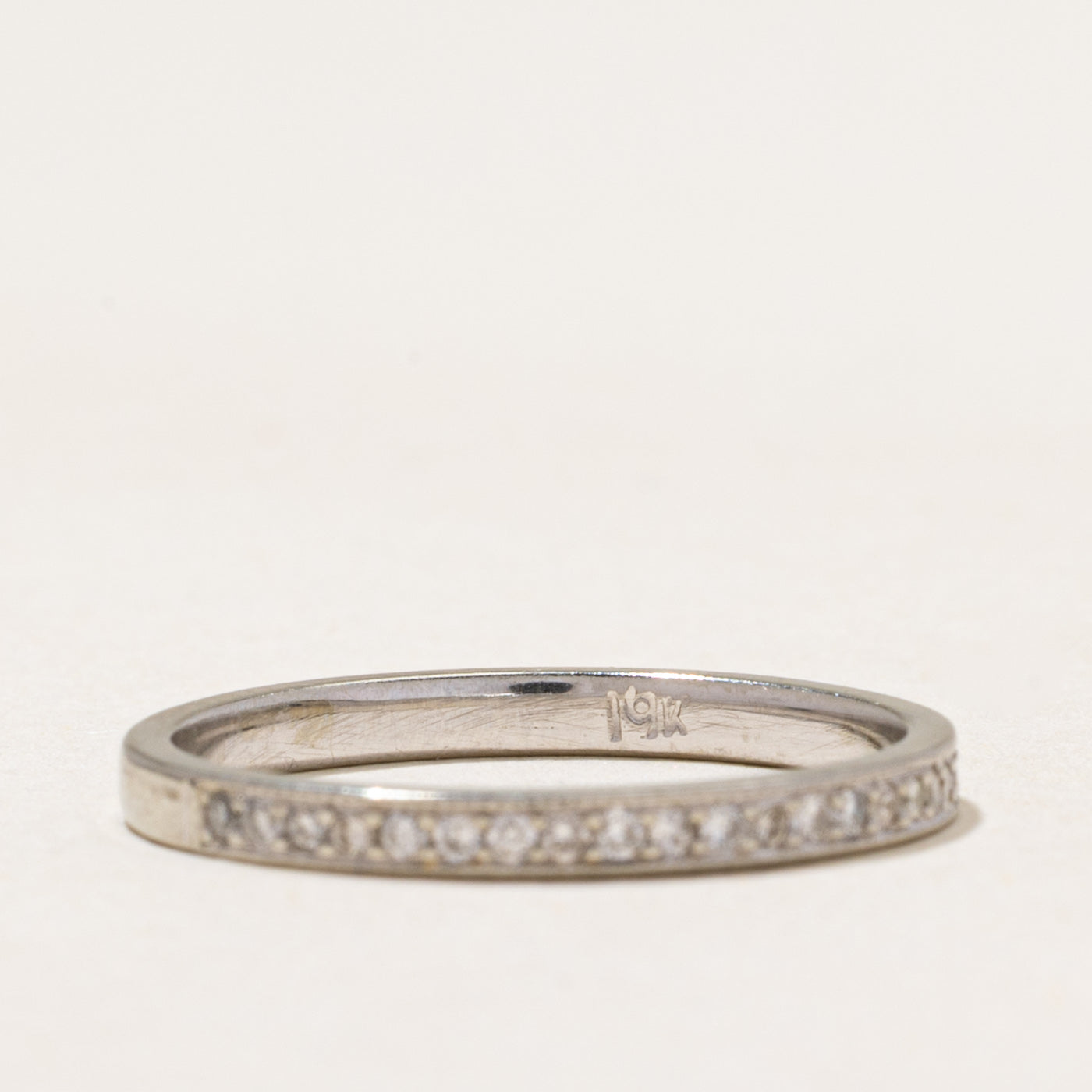 19k Semi Eternity Diamond Band | 0.24ctw | 1.95mm | SZ 6.5