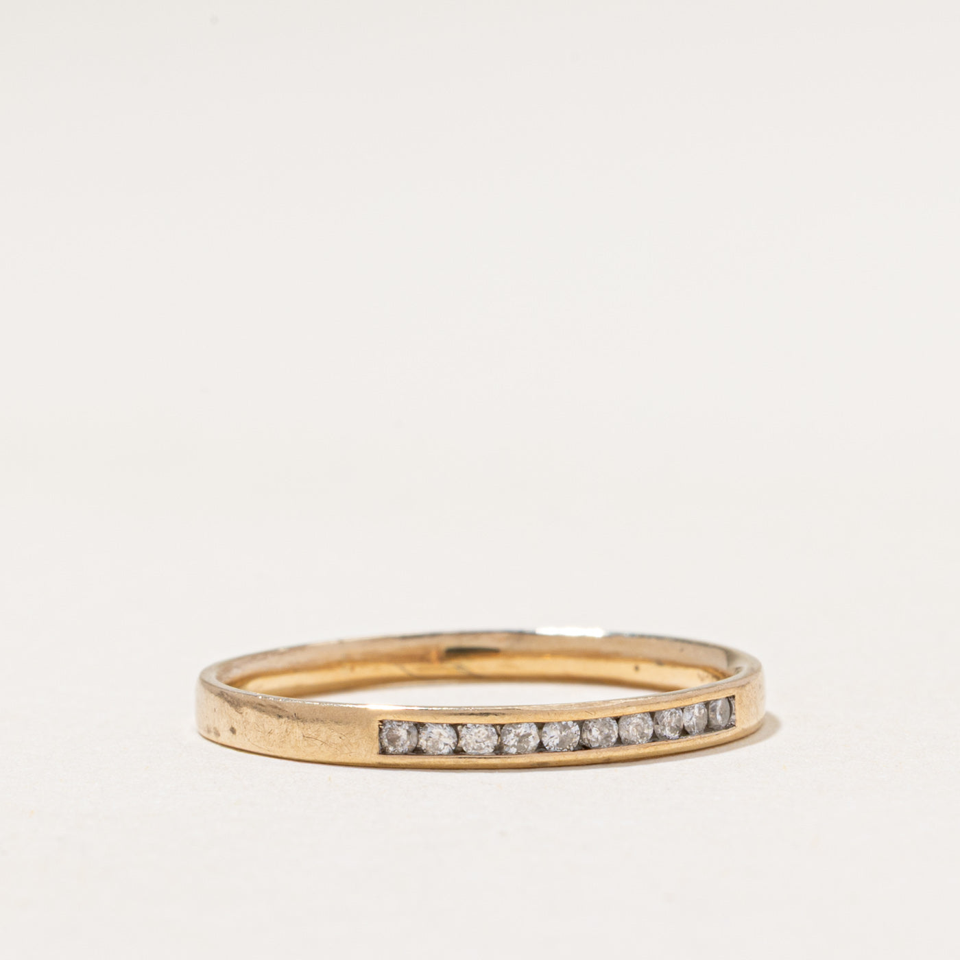 Channel Set Diamond Band | 0.10ctw | 2.15mm | SZ 8.5