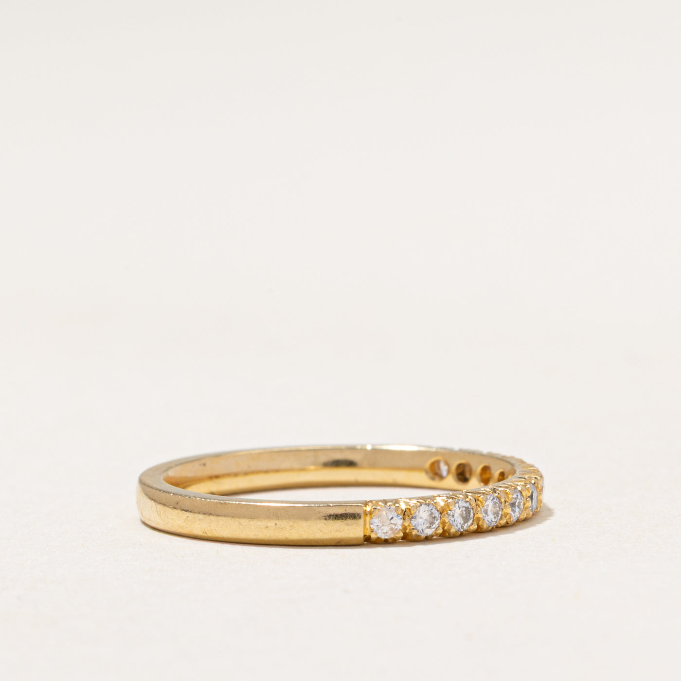 18k Semi Eternity Diamond Band | 0.22ctw | 2.00mm | SZ 6.25