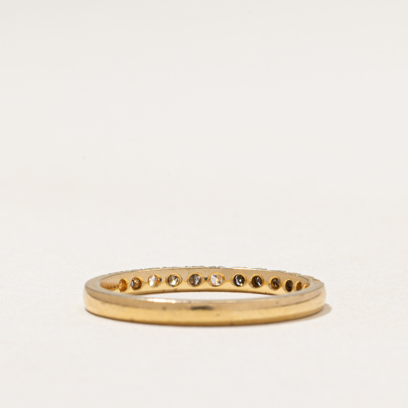 18k Semi Eternity Diamond Band | 0.22ctw | 2.00mm | SZ 6.25