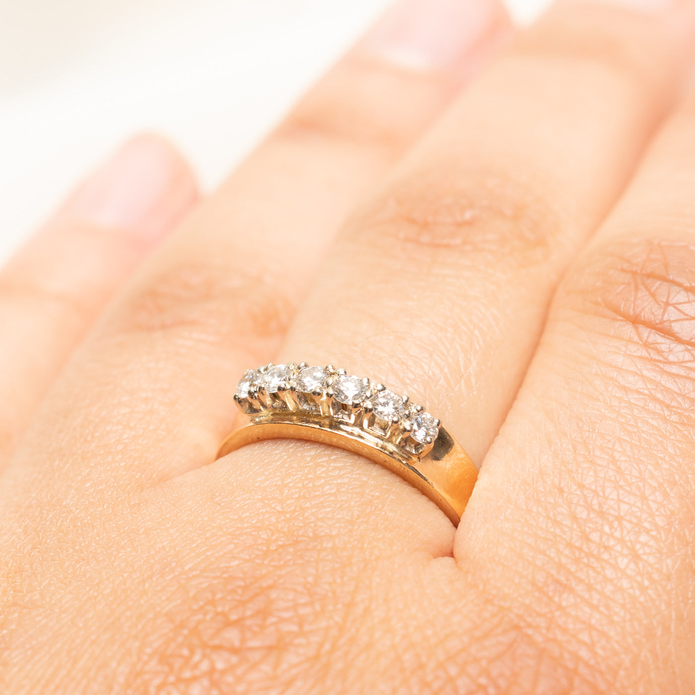 Six Stone Diamond Ring | 0.35ctw | SZ 8.25