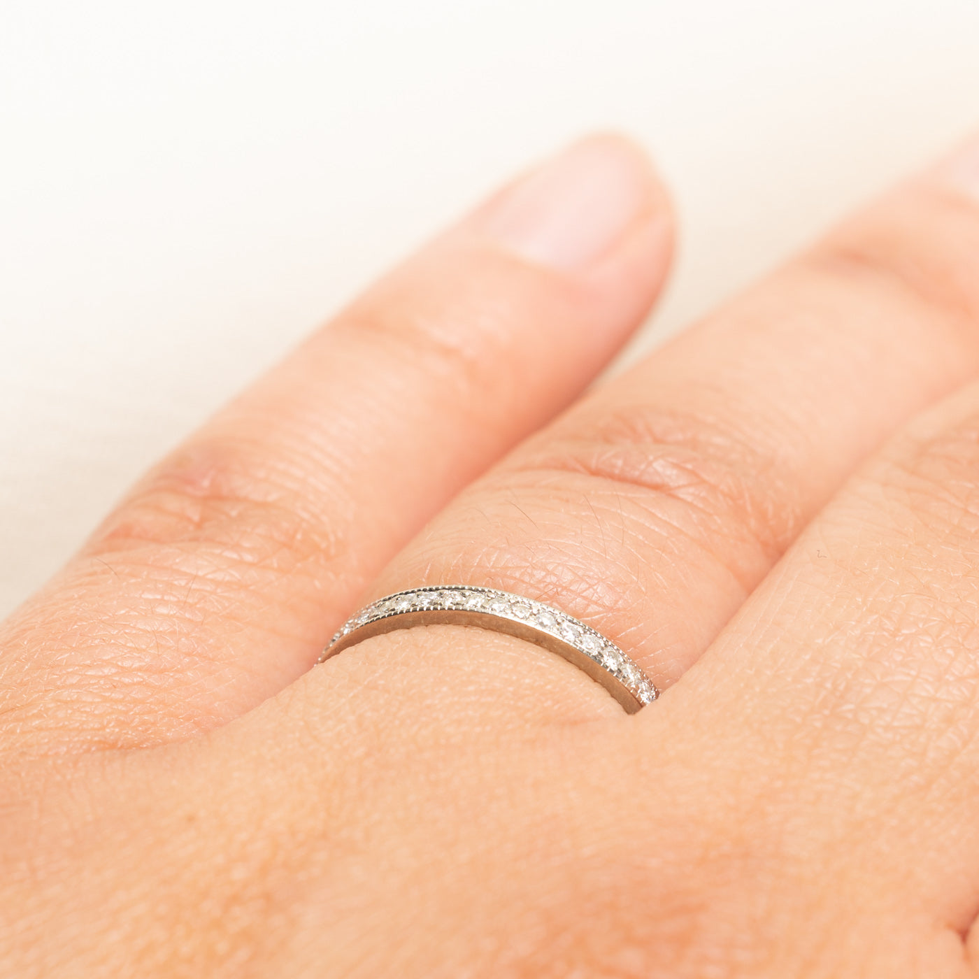 19k Semi Eternity Diamond Band | 0.24ctw | 1.95mm | SZ 6.5
