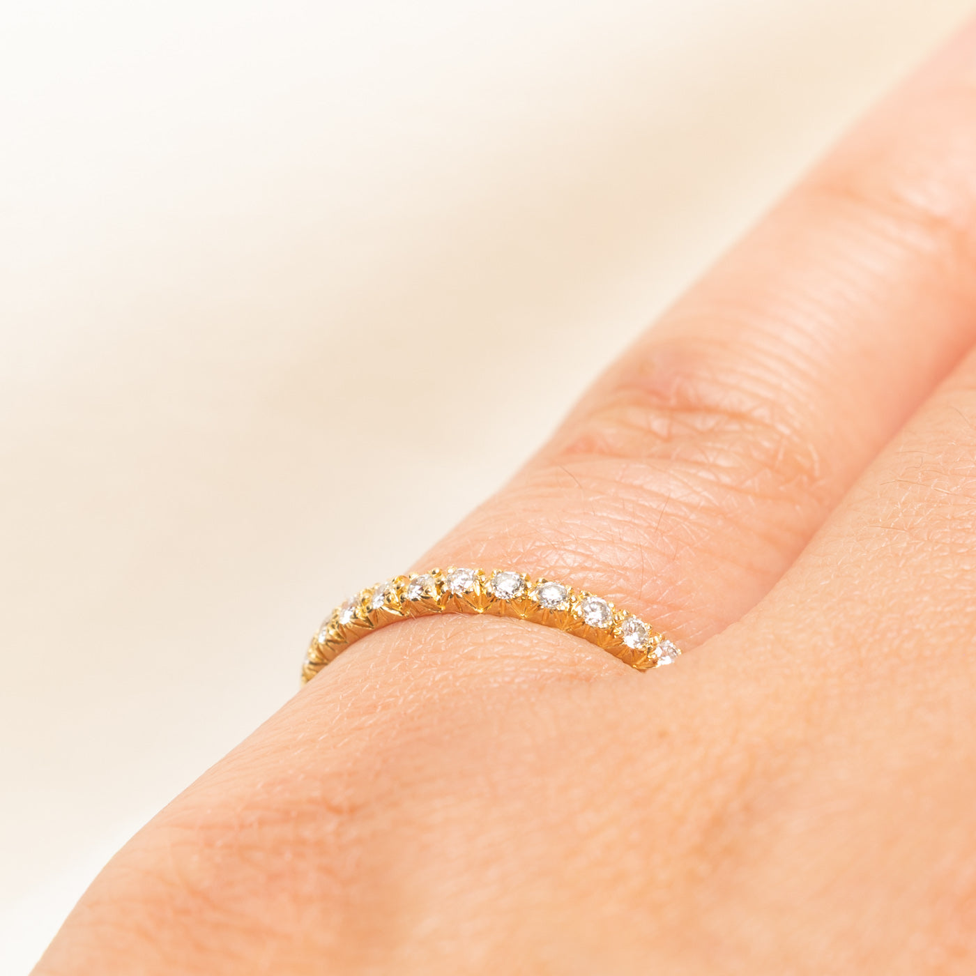 18k Semi Eternity Diamond Band | 0.22ctw | 2.00mm | SZ 6.25