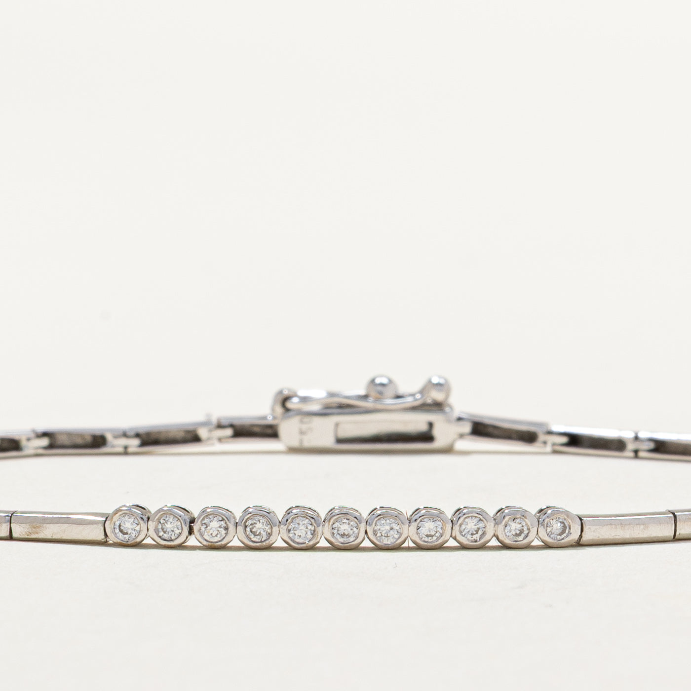Bezel Set Diamond Bracelet | 0.22ctw | 7.5"