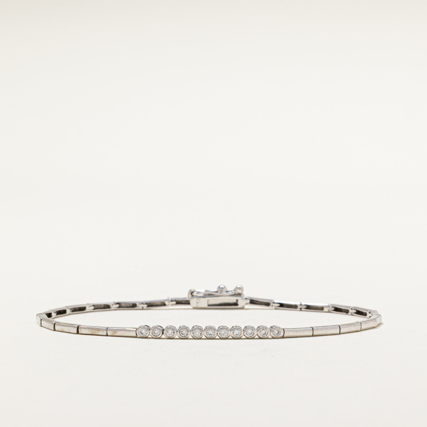 Bezel Set Diamond Bracelet | 0.22ctw | 7.5"