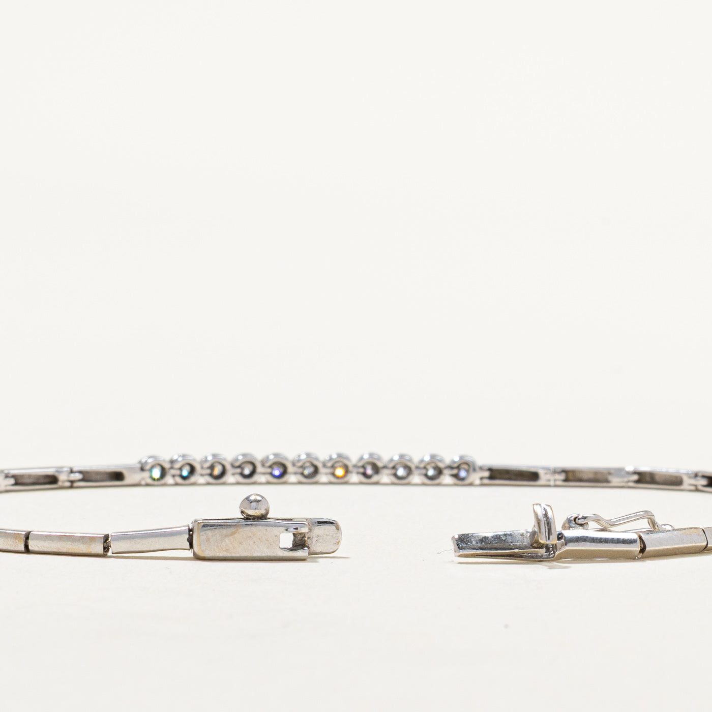 Bezel Set Diamond Bracelet | 0.22ctw | 7.5"
