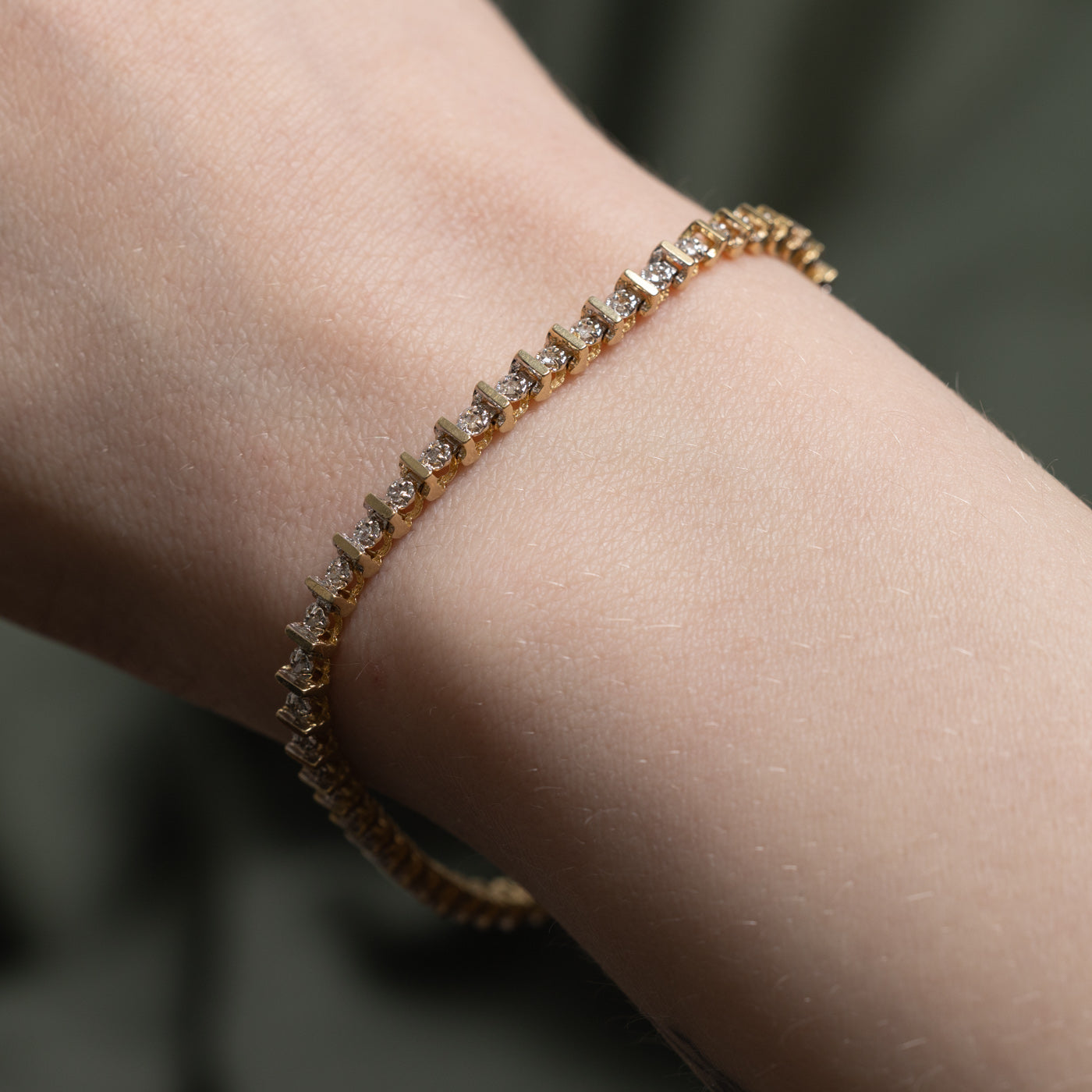 Illusion Set Diamond Tennis Bracelet | 0.50ctw | 7"