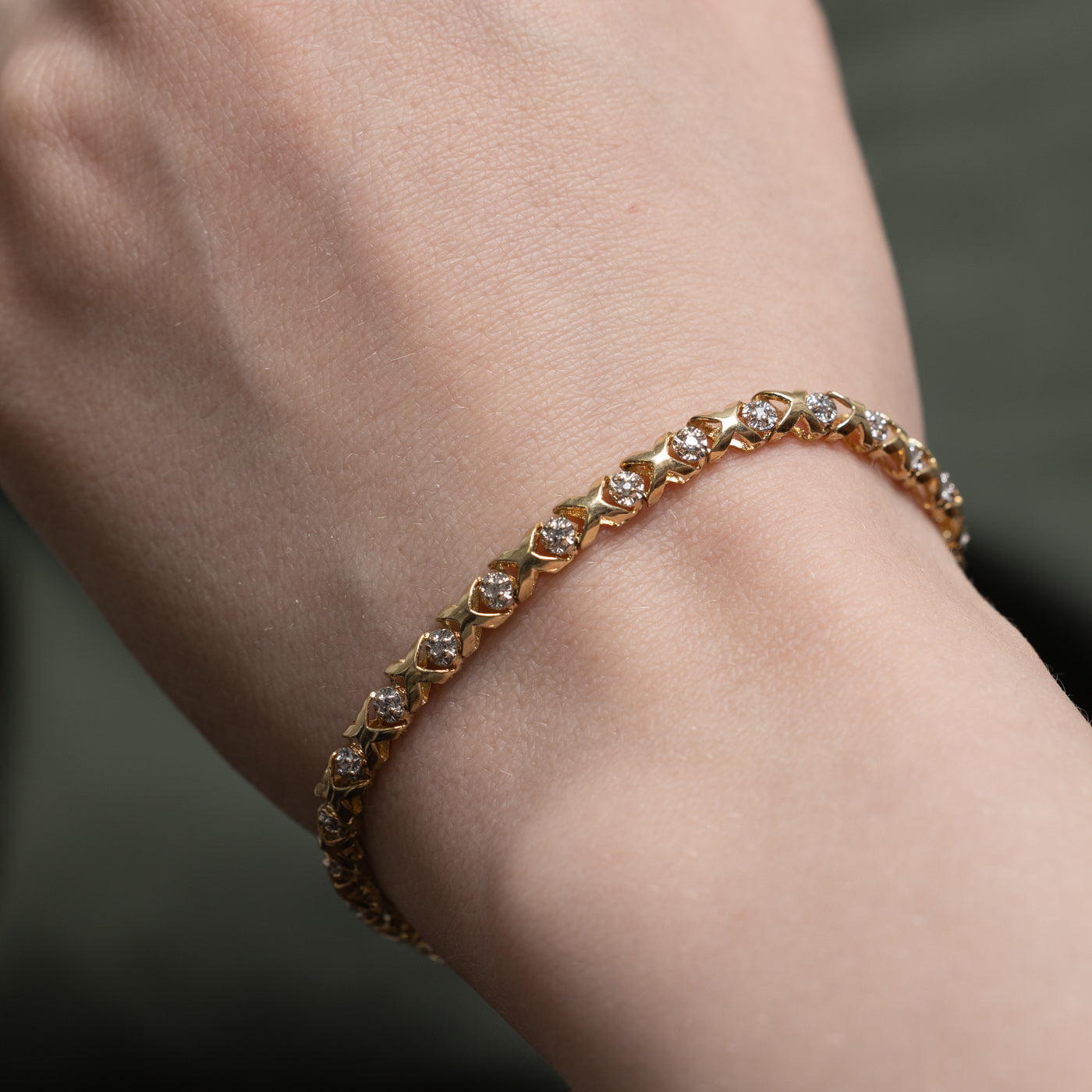 Illusion Set Diamond Tennis Bracelet | 0.20ctw | 7"