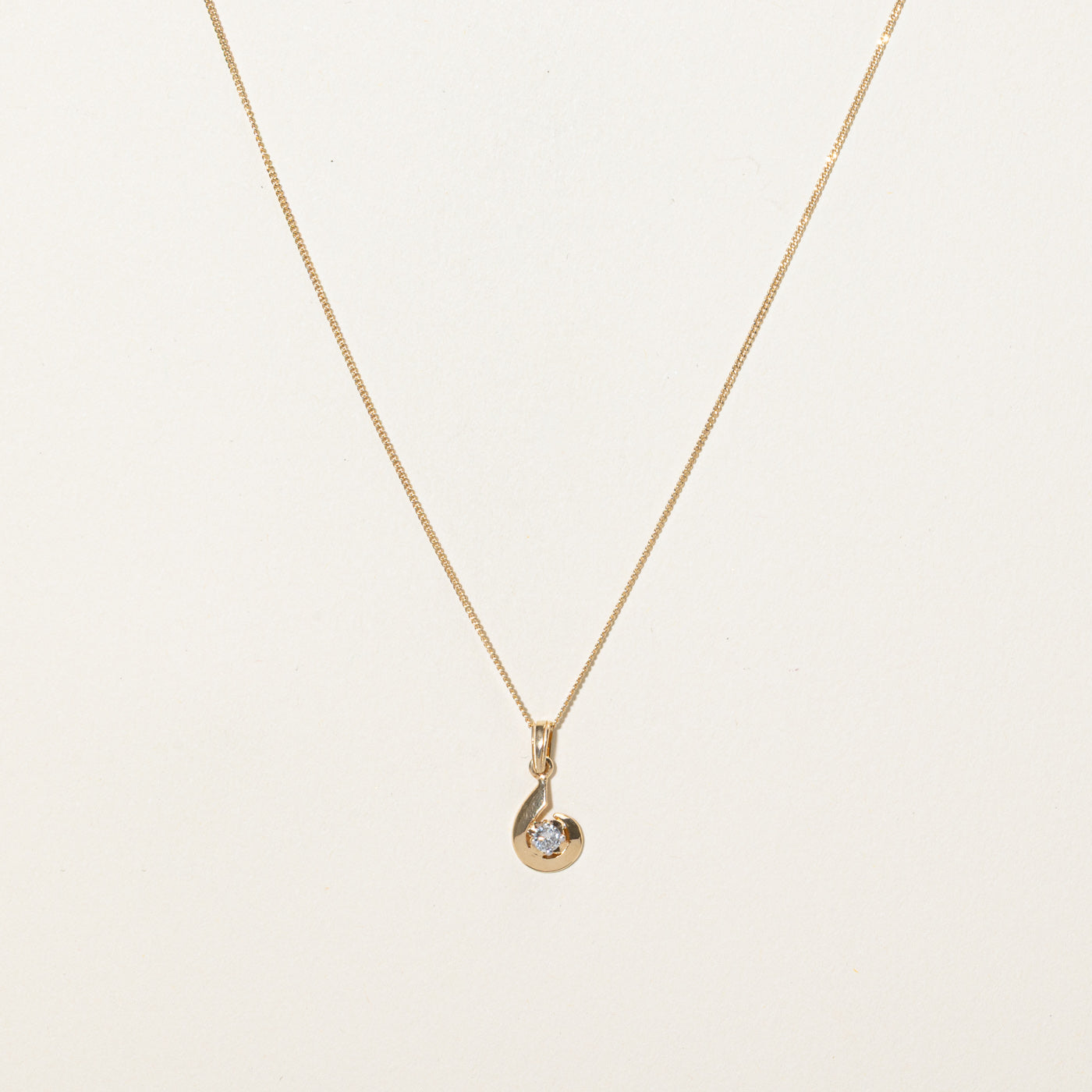 Diamond Pendant Necklace | 0.11ct | 17"
