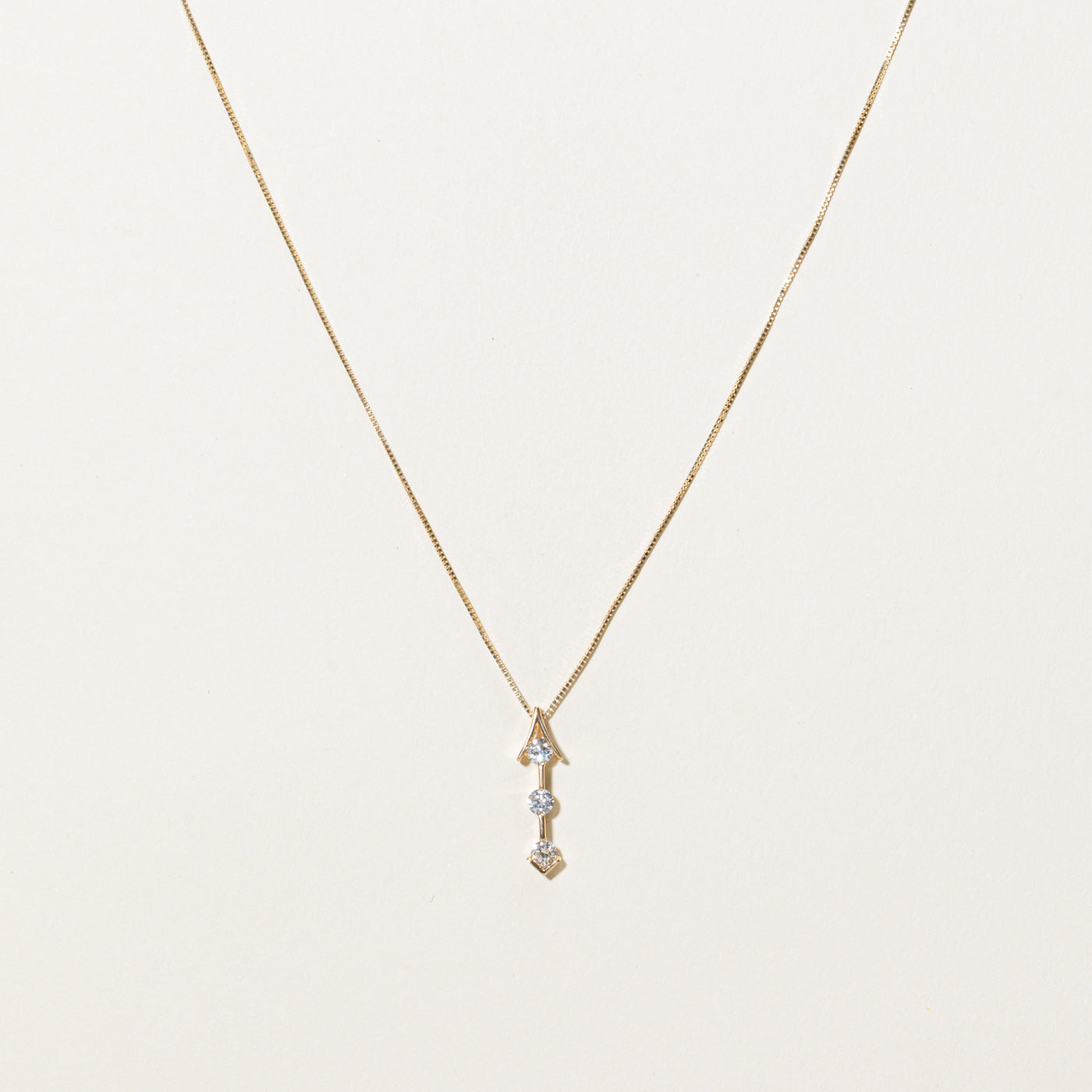Diamond Arrow Pendant Necklace | 0.30ctw | 18"