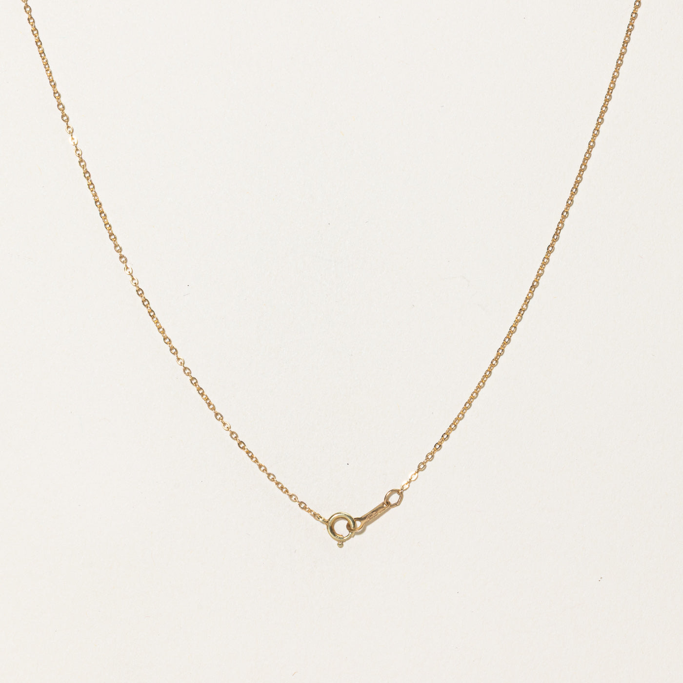 Collier croisé en forme de cœur serti de diamants | 0,10 ct | 40,6 cm