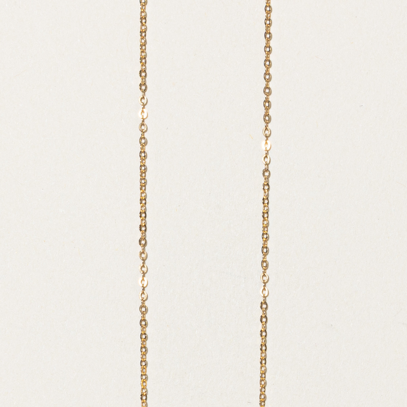 Collier croisé en forme de cœur serti de diamants | 0,10 ct | 40,6 cm