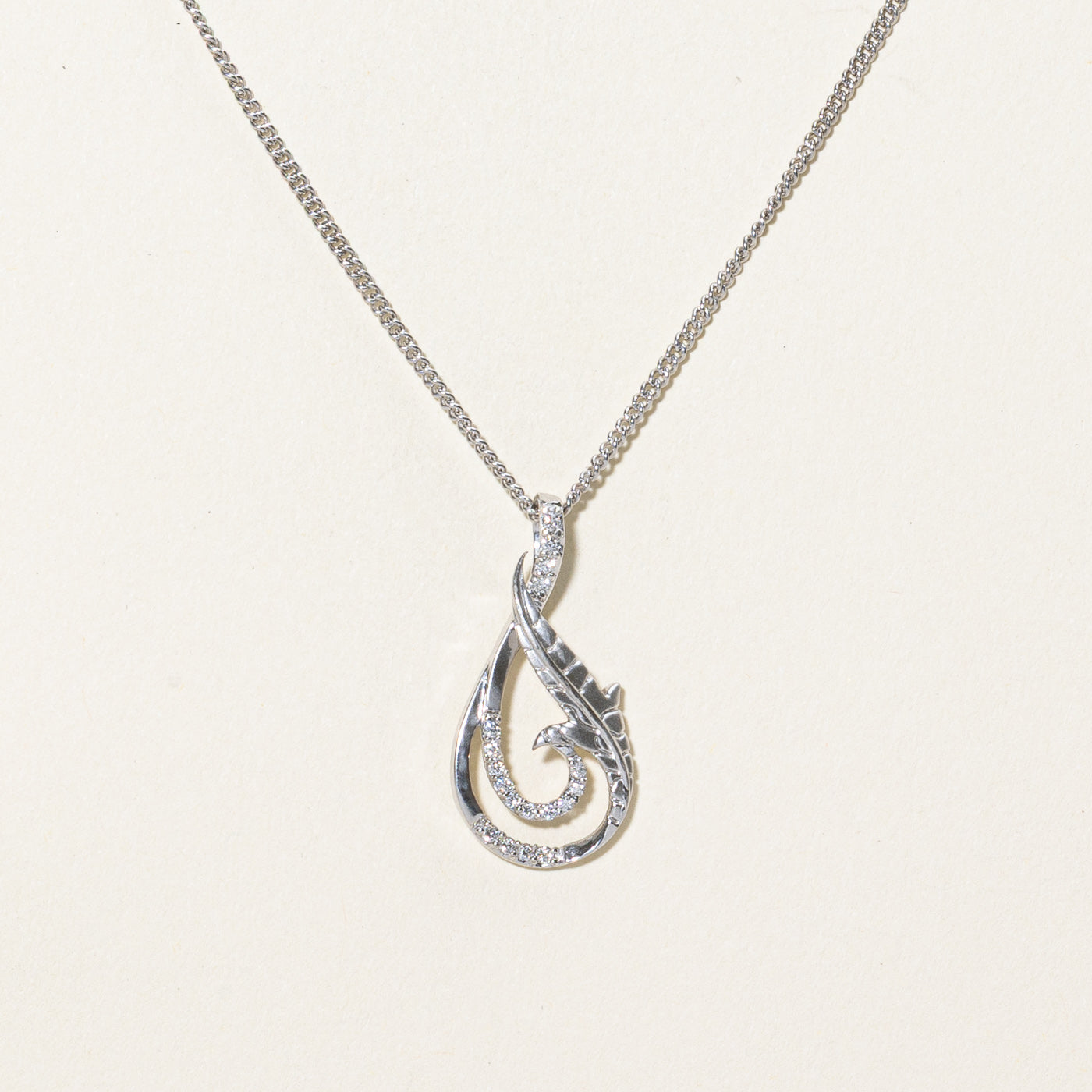 Diamond Drop Pendant Necklace | 0.13ctw | 16"