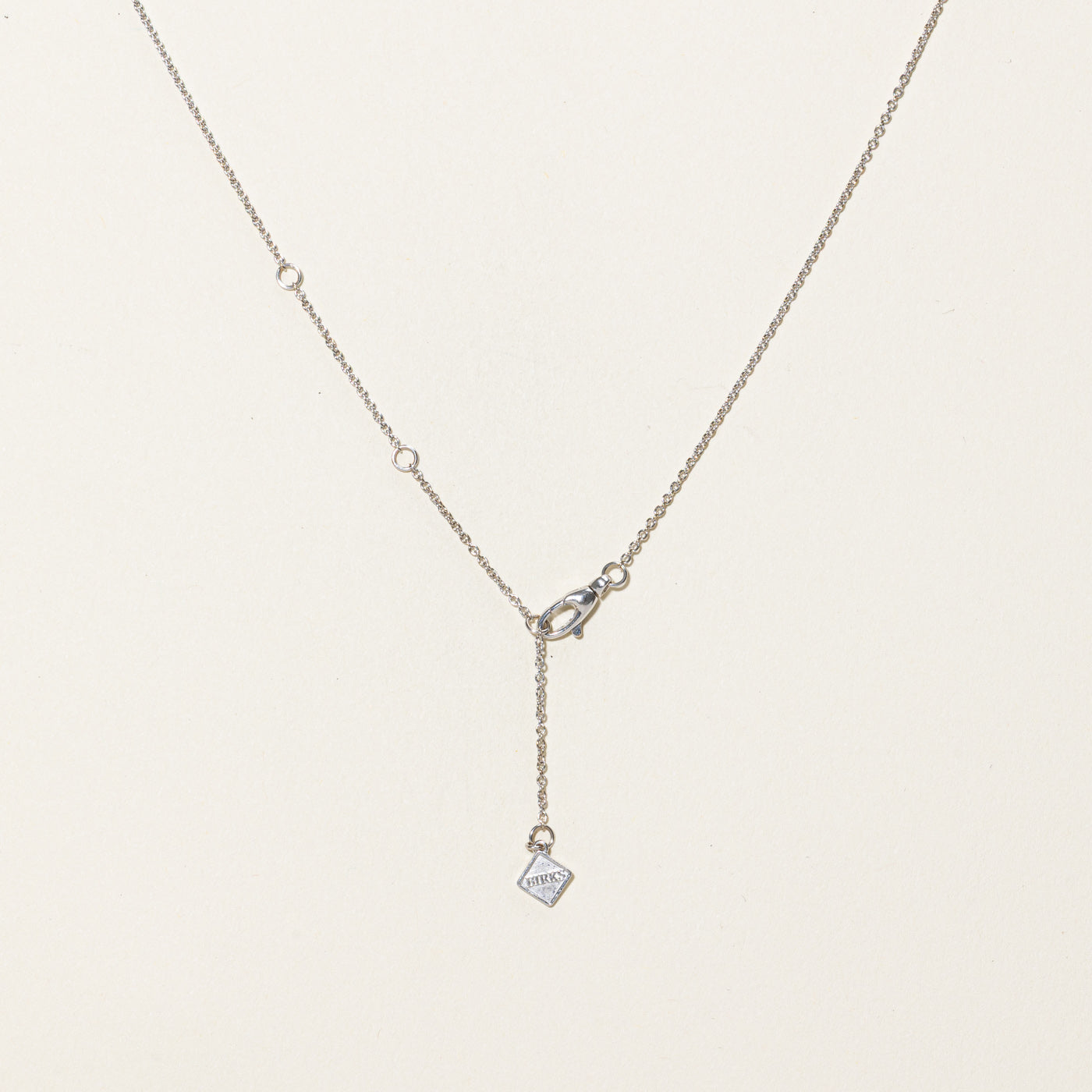 'Birks' Essentials Heart Diamond Necklace | 0.09ct | 18"