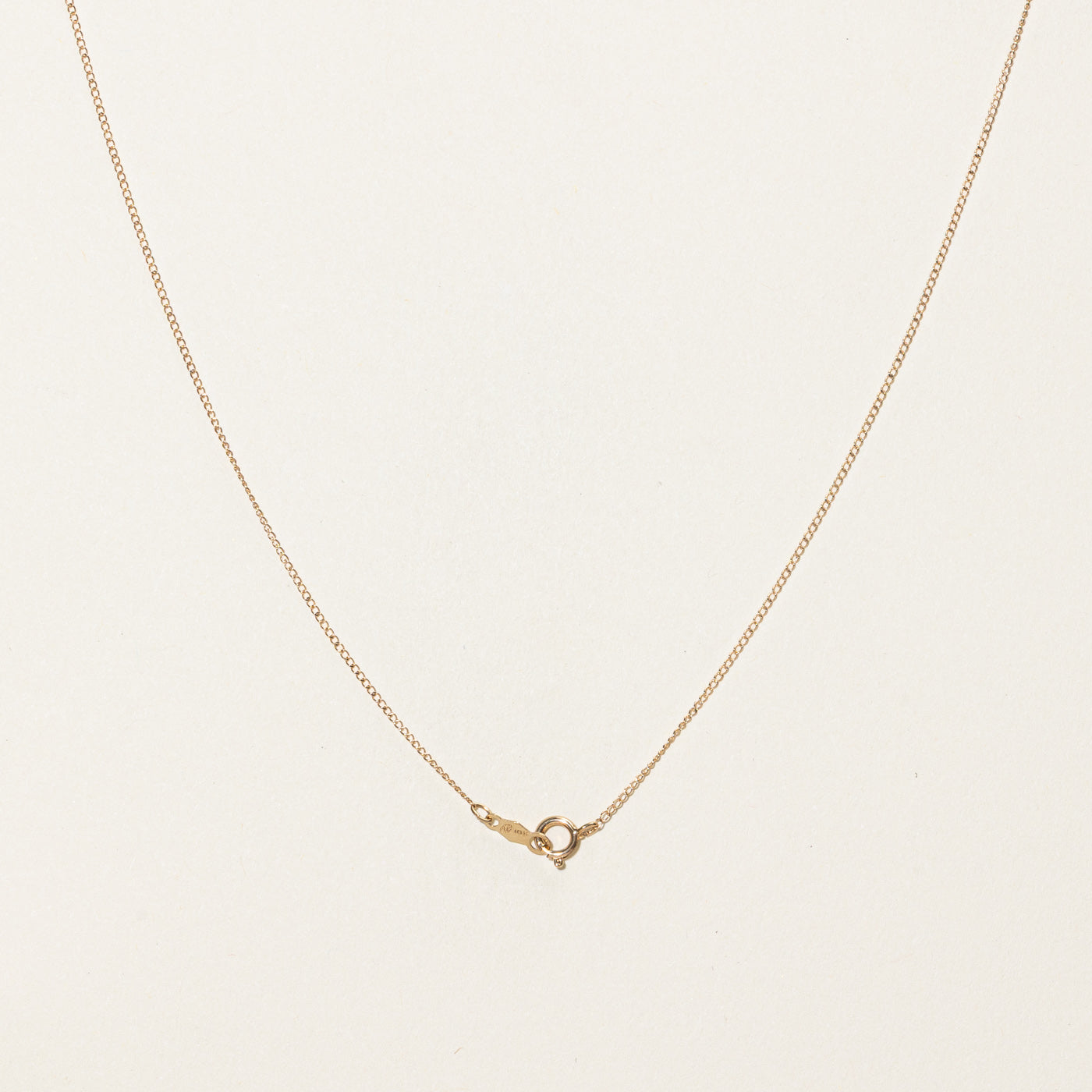 Collier pendentif pétale en diamant | 0,13 ct | 40,6 cm
