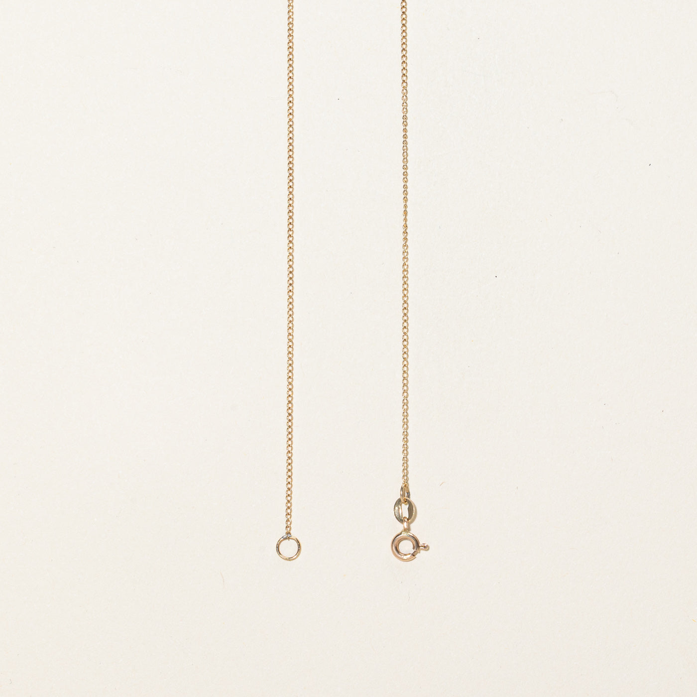 Collier pendentif solitaire en diamant | 0,05 ct | 45,7 cm