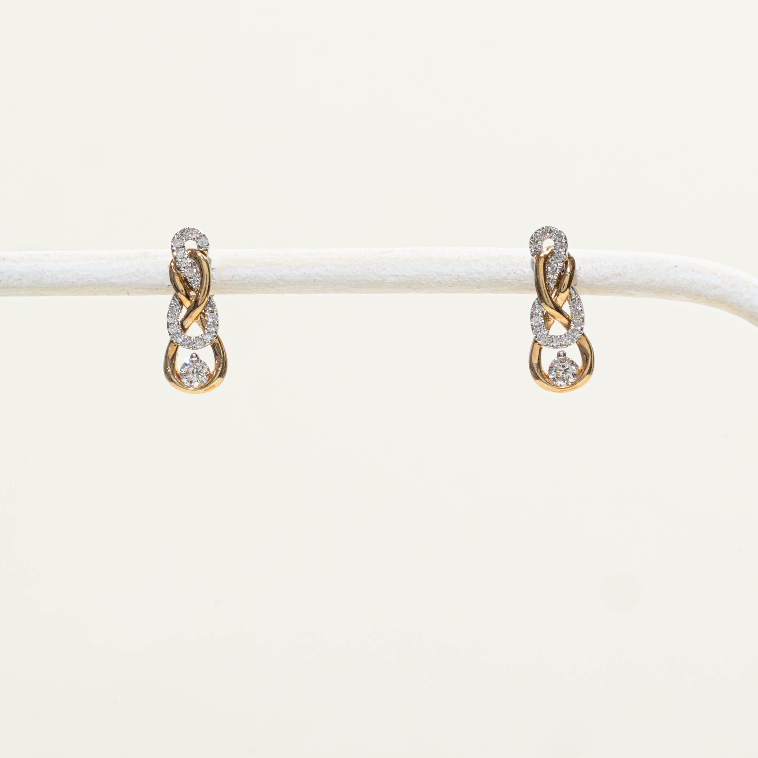 Canadian Diamond Woven Drop Earrings | 0.22ctw