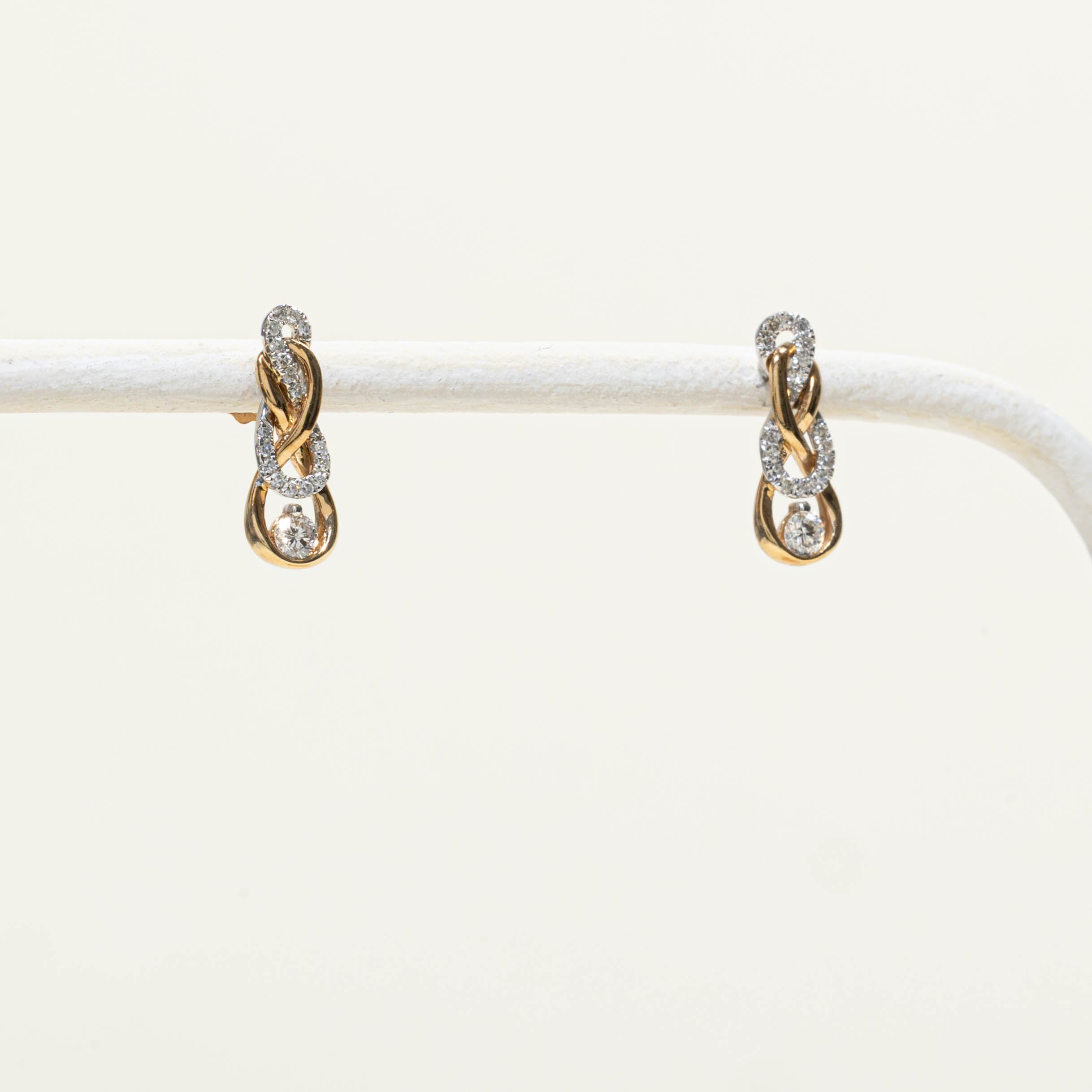 Canadian Diamond Woven Drop Earrings | 0.22ctw