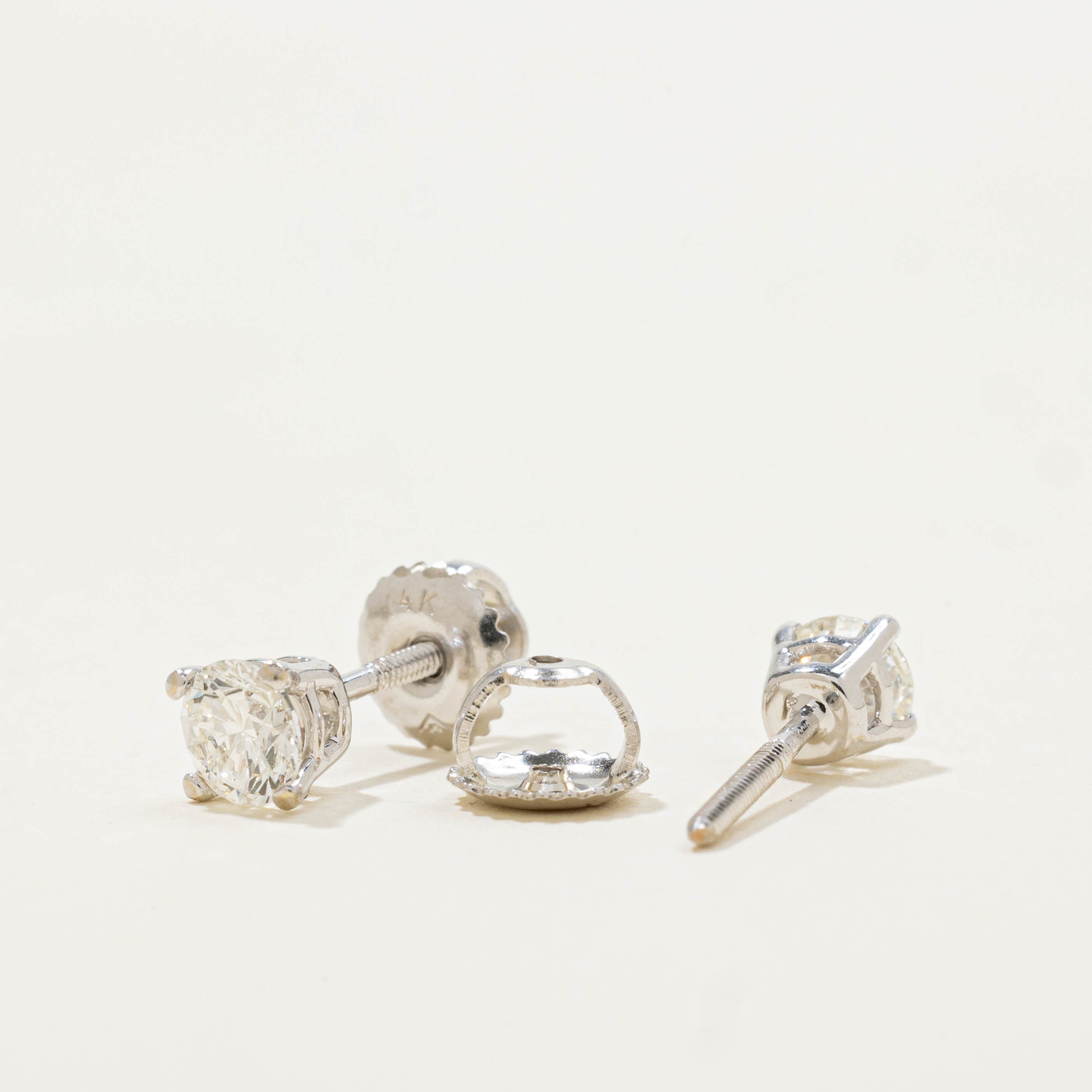 GIA Diamond Studs | 0.74ctw VVS2/VS2 I