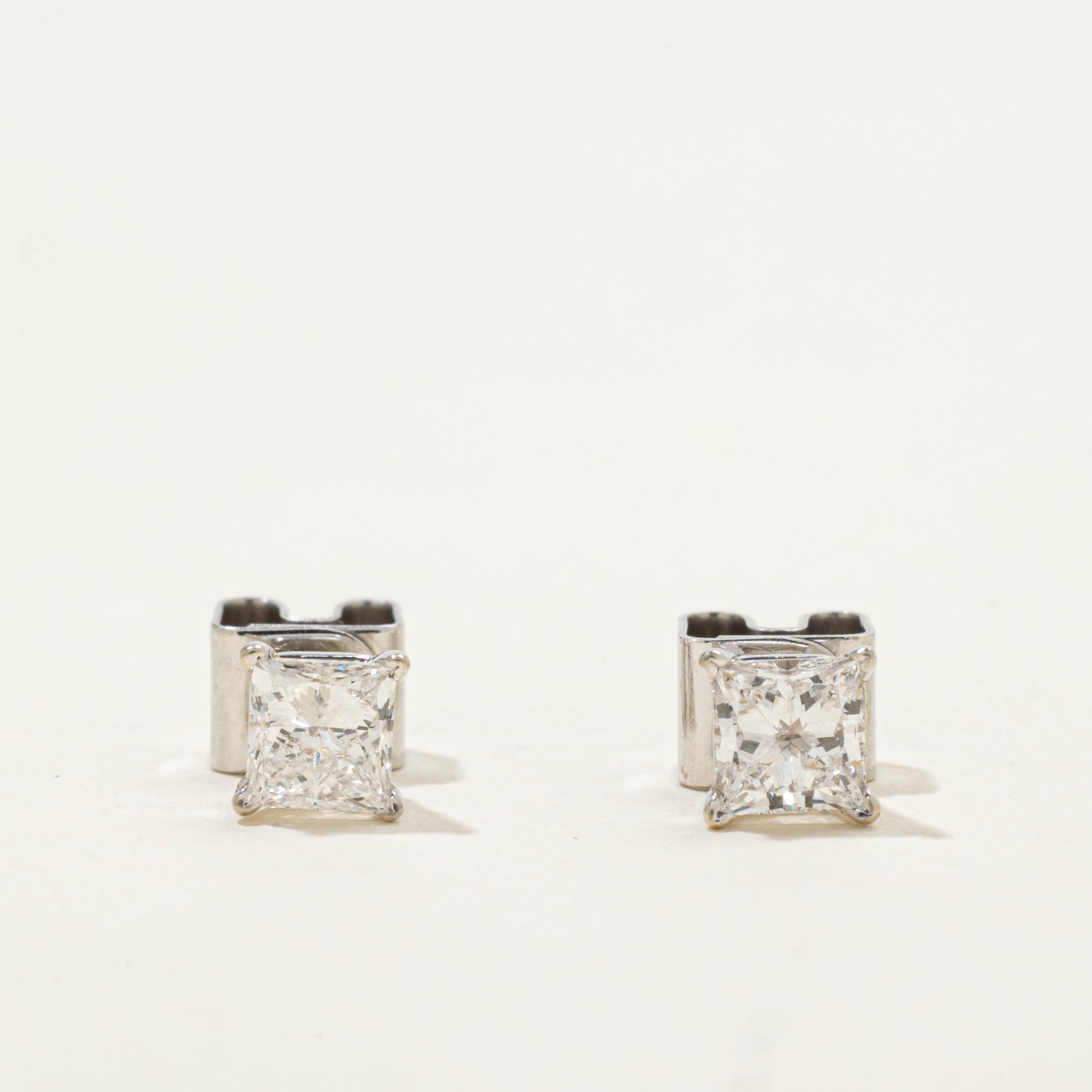 Princess Cut Canadian Diamond Studs | 0.56ctw