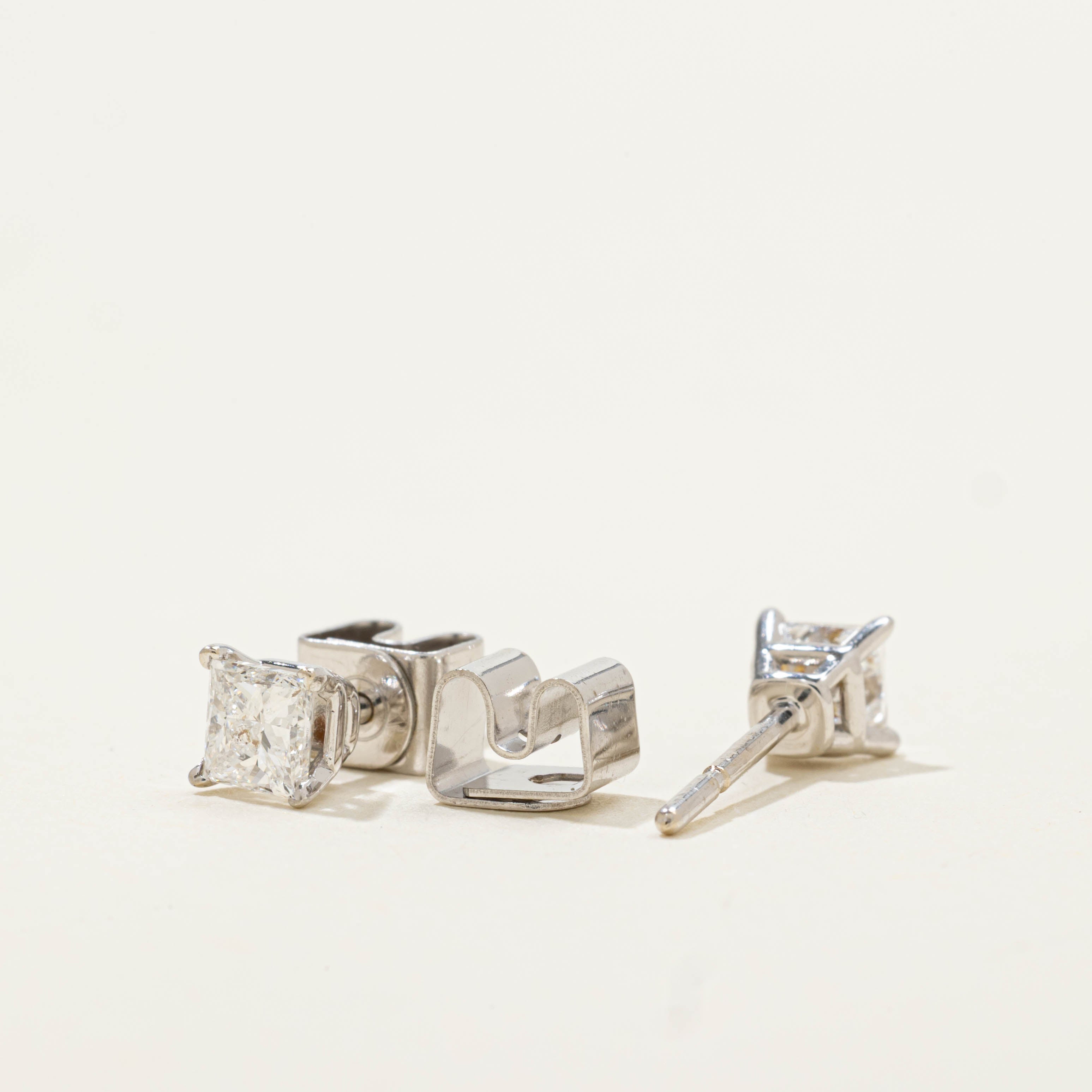 Princess Cut Canadian Diamond Studs | 0.56ctw