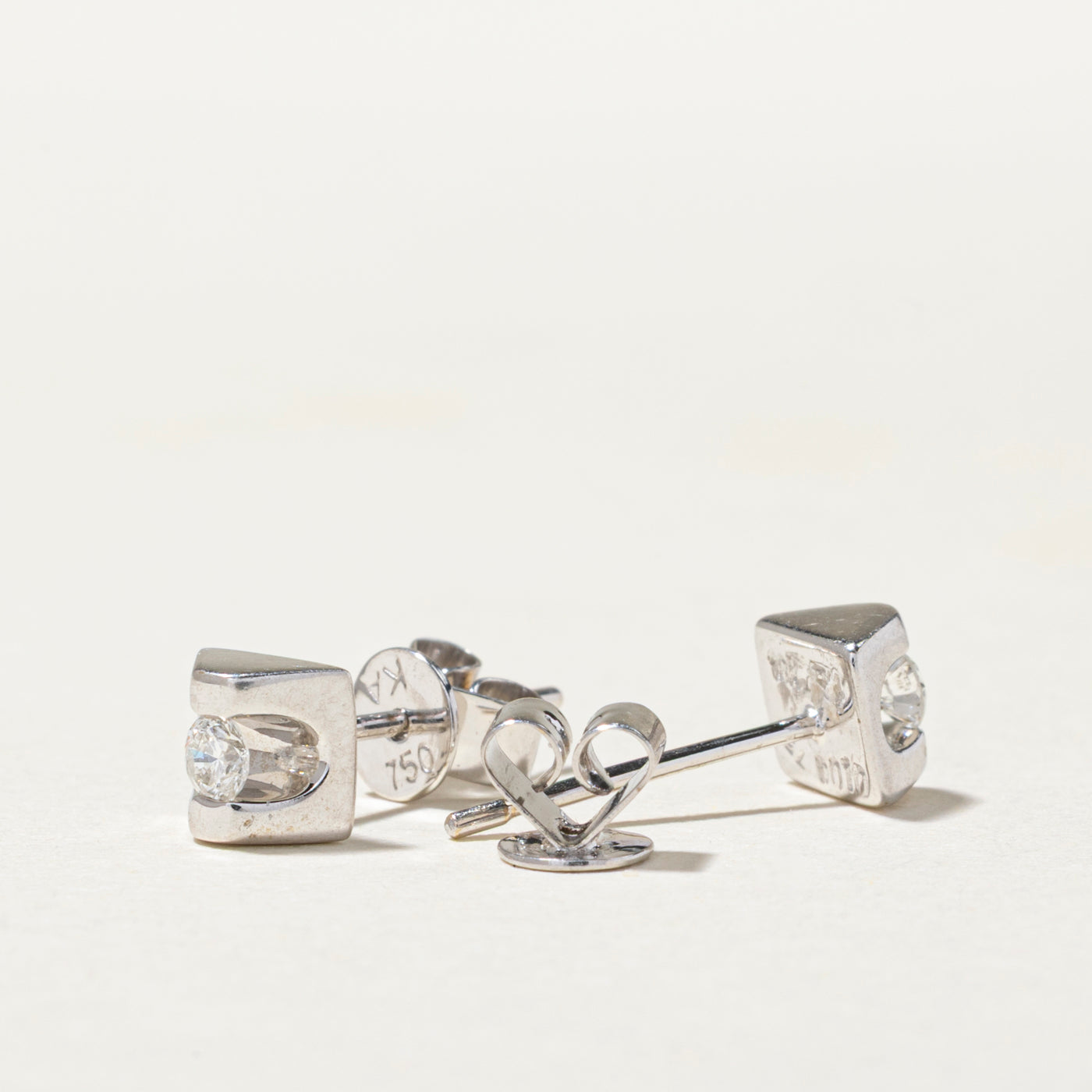 Solitaire Diamond Stud Earrings | 0.10ctw