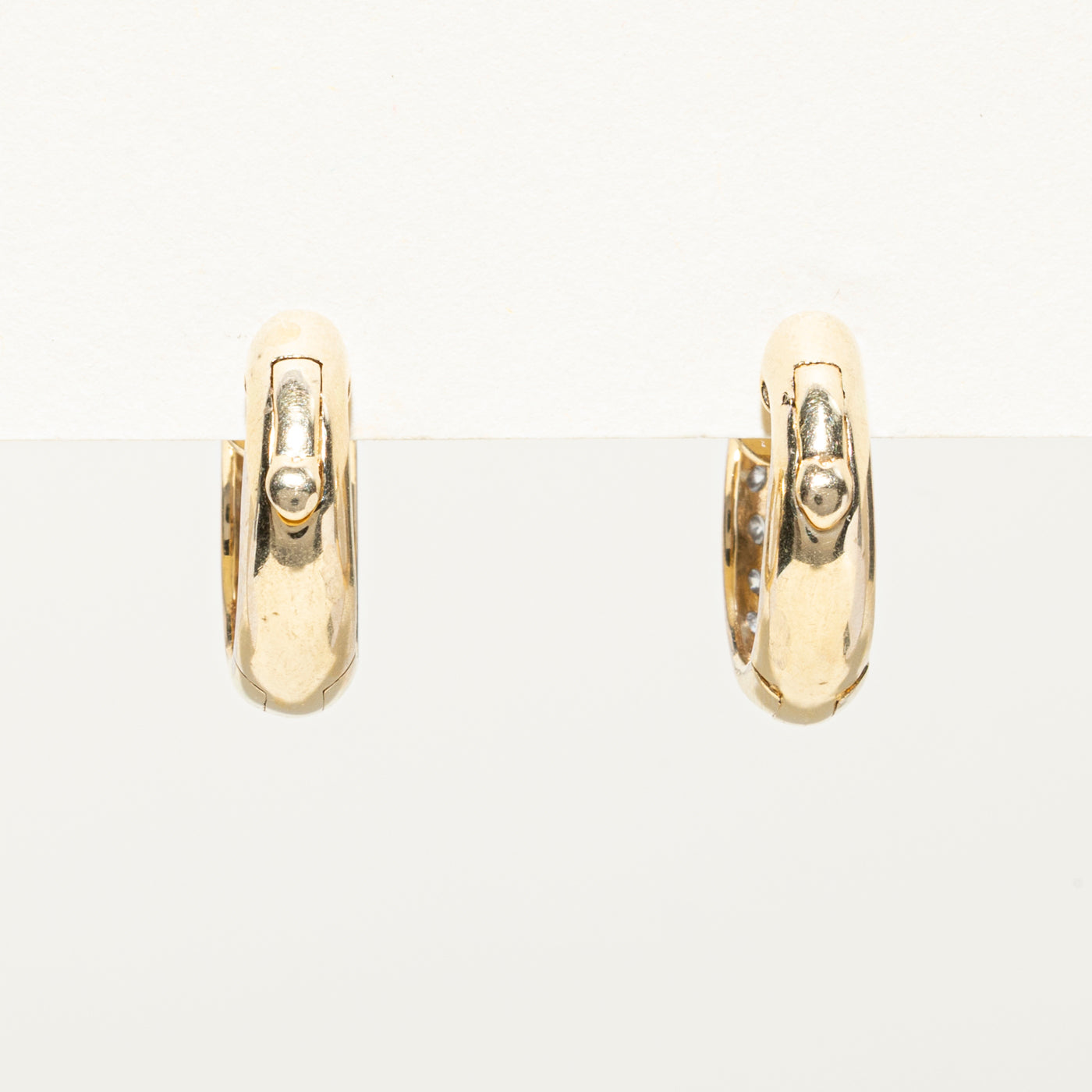 Pavé Set Diamond Hoop Earrings | 0.95ctw