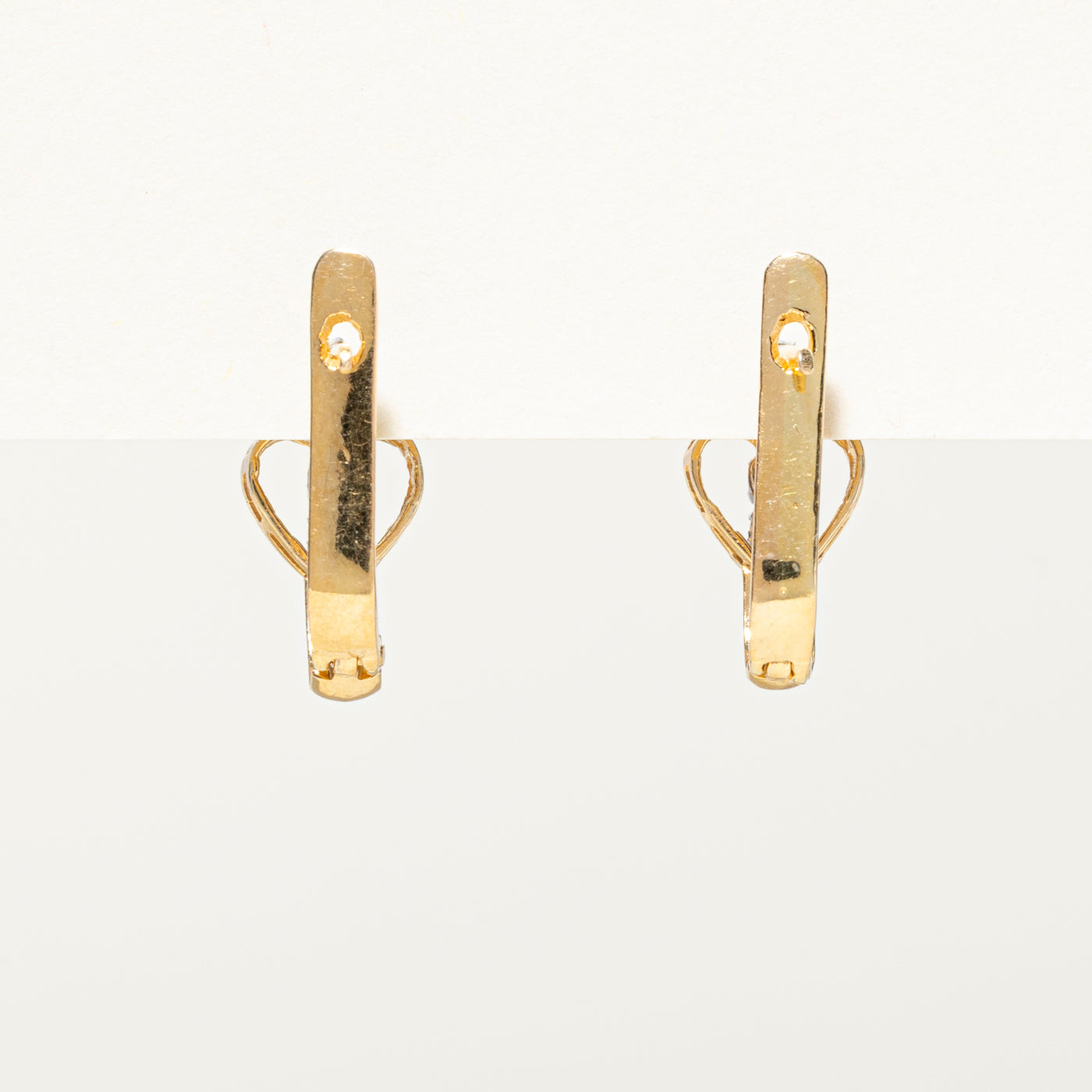 Diamond Double Heart Huggie Earrings | 0.38ctw